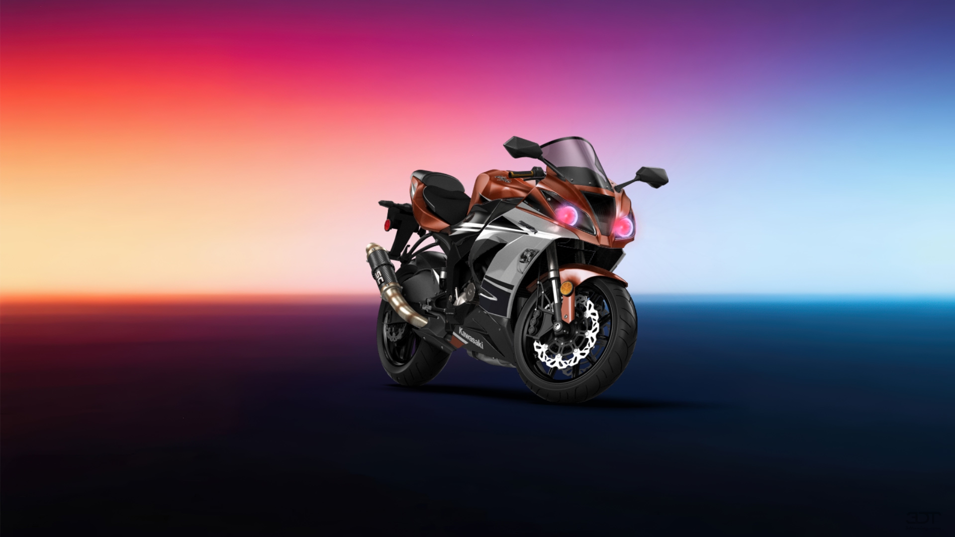 Kawasaki Ninja ZX 6R Sport Bike 2015 tuning