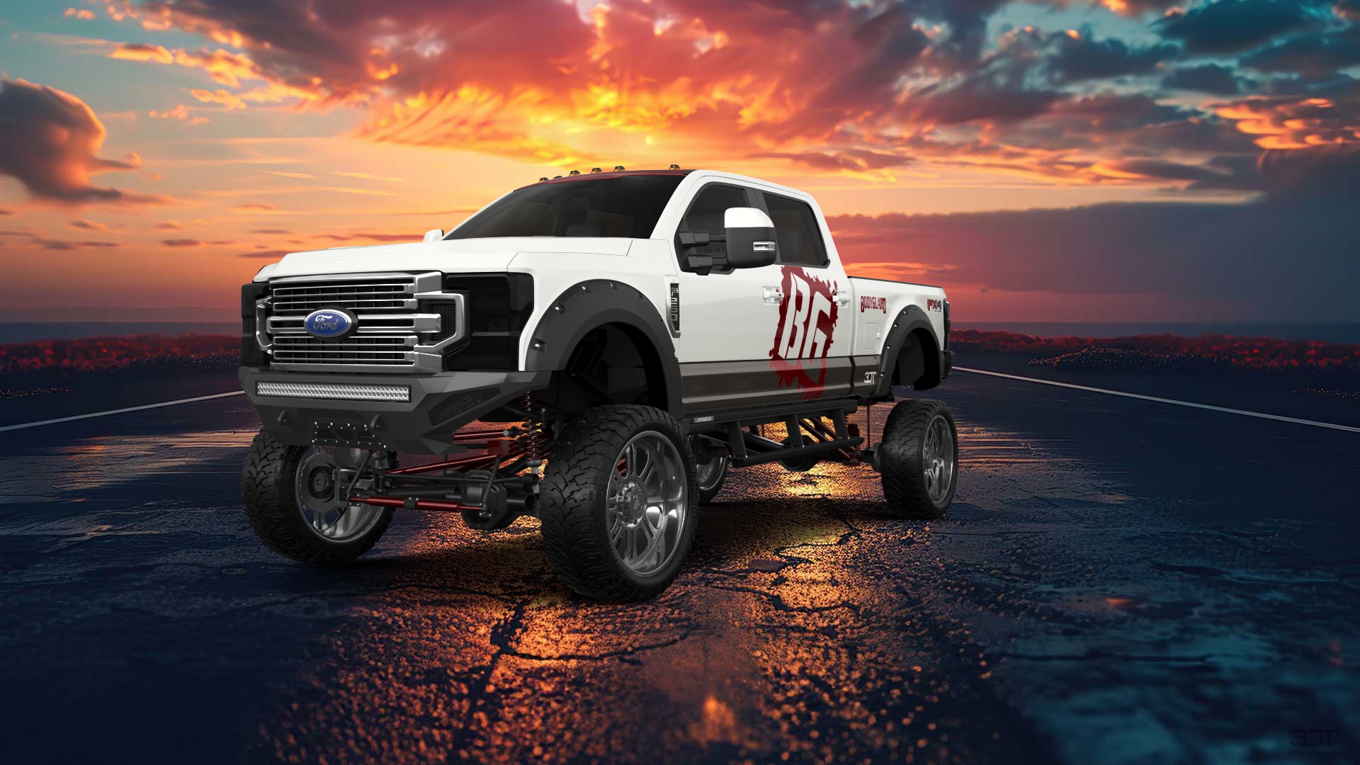 Ford F-250 4 Door pickup truck 2021 tuning