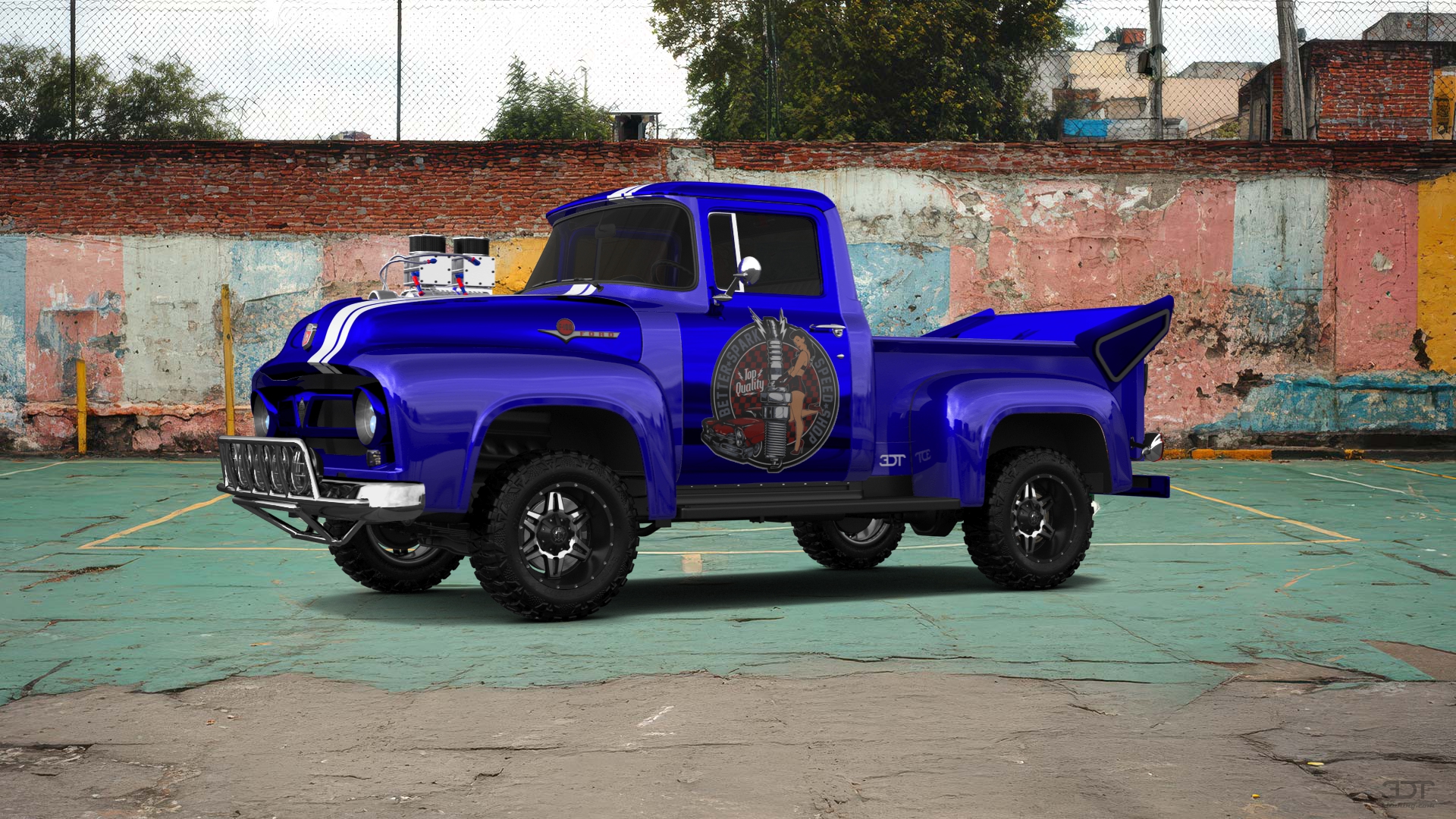 Ford F-100 2 Door truck 1956 Images