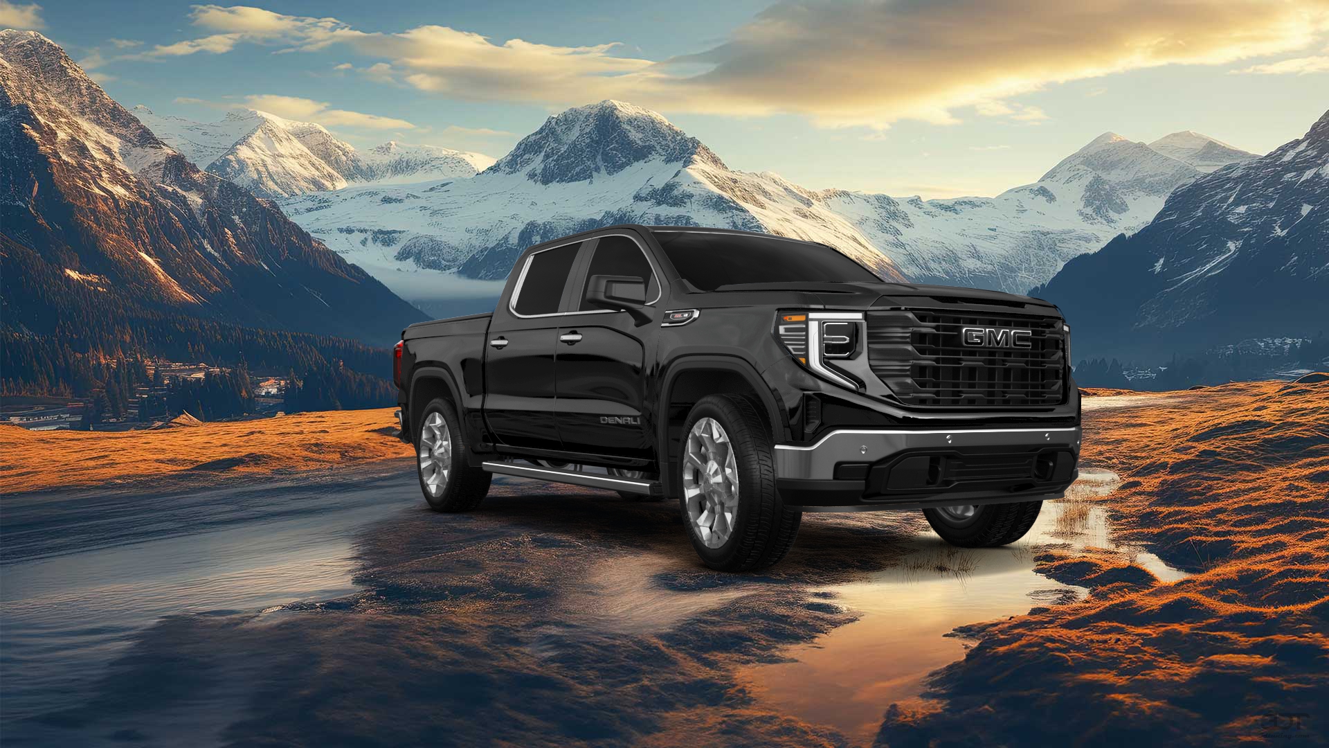 GMC Sierra 1500 Crew Cab 5.8 ft box 4 Door pickup truck 2023 tuning