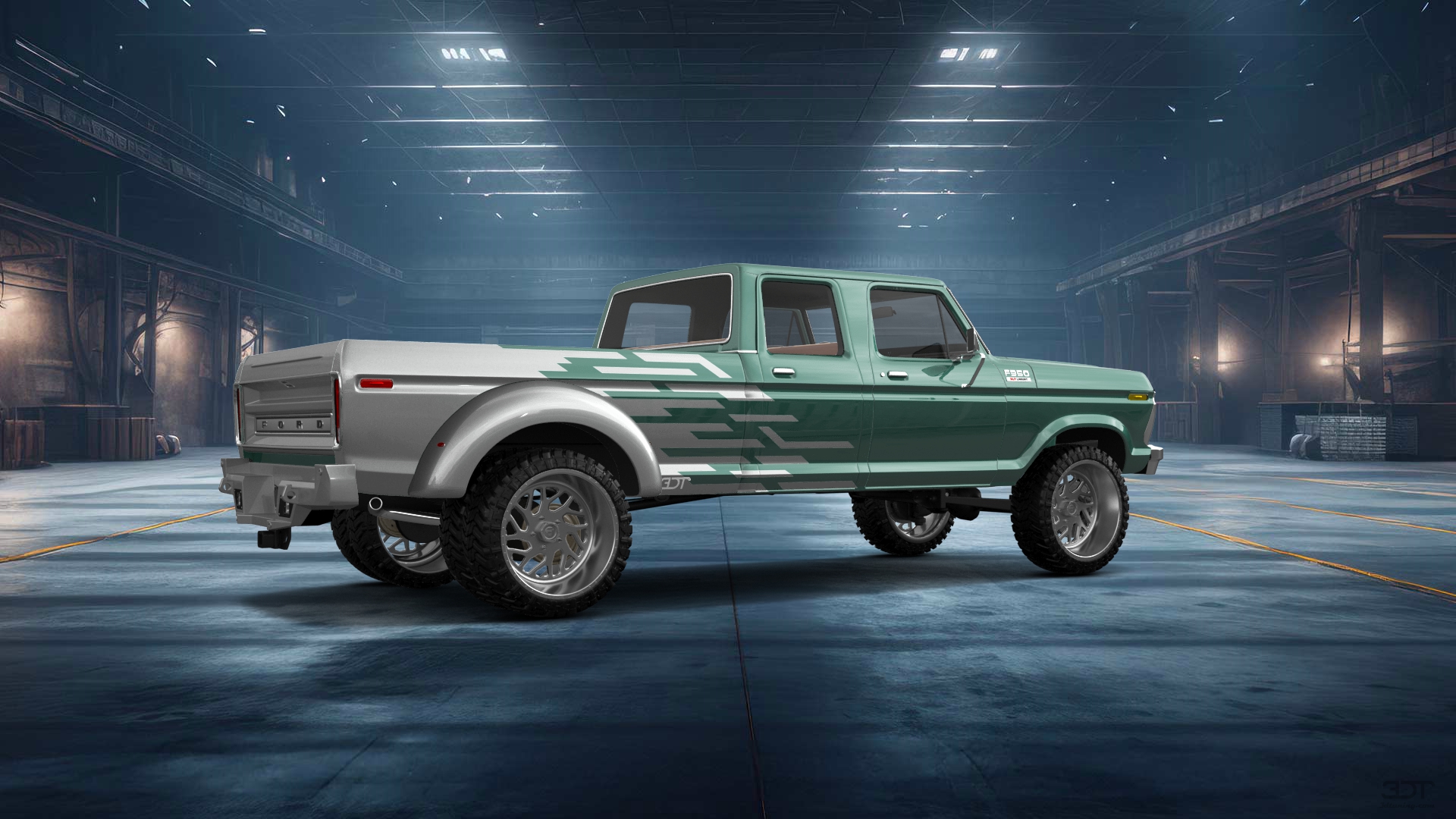 Ford F-350 Dually 4 Door pickup truck 1973