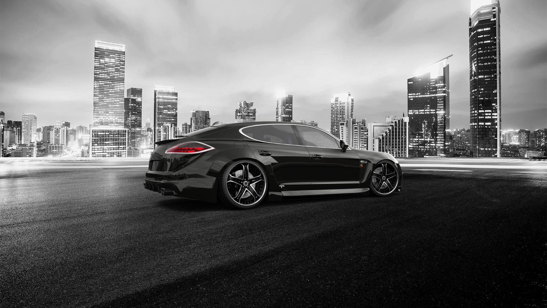 Porsche Panamera 4 door fastback saloon 2011 tuning