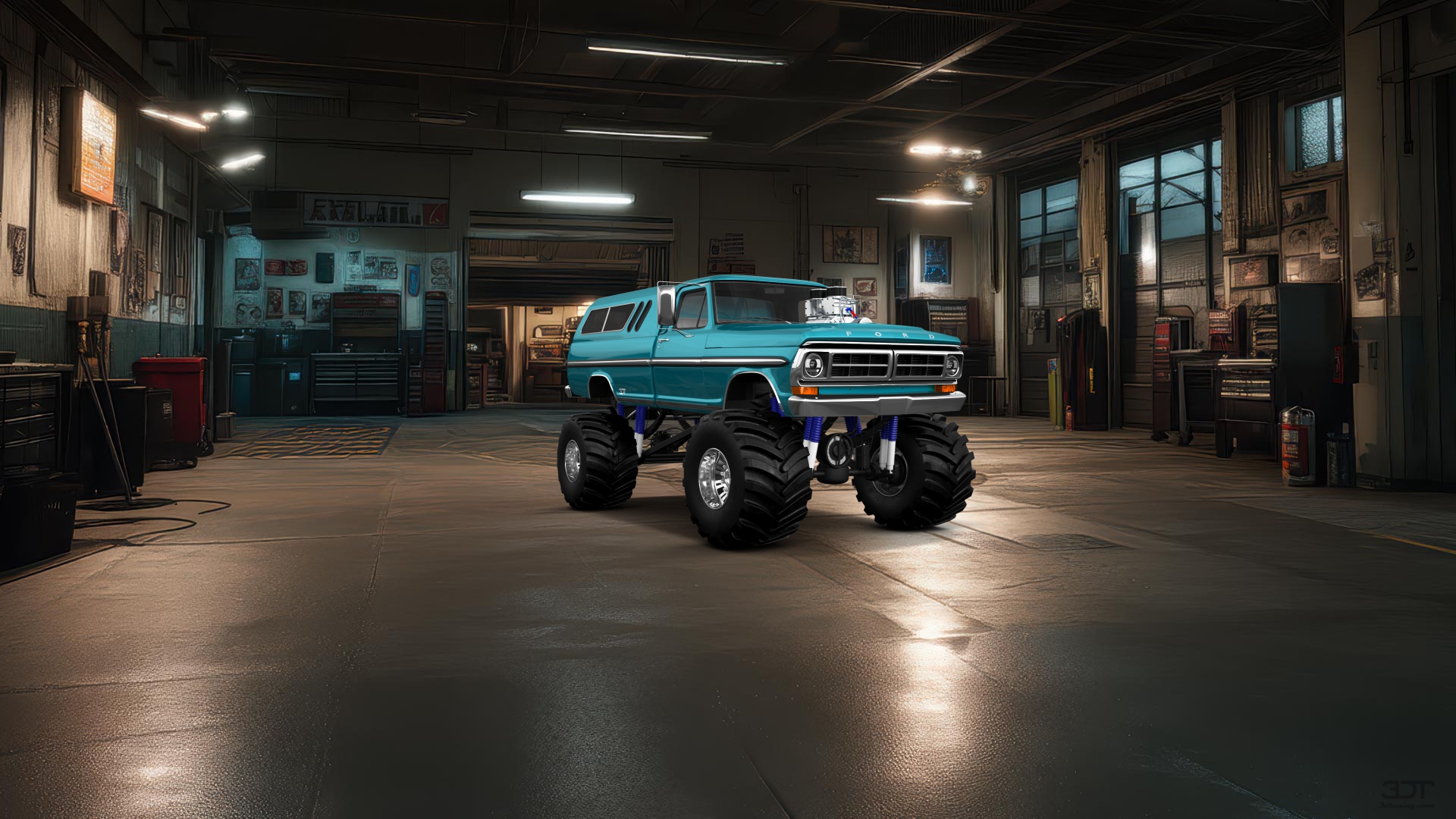 Ford F-250 2 Door pickup truck 1971 tuning