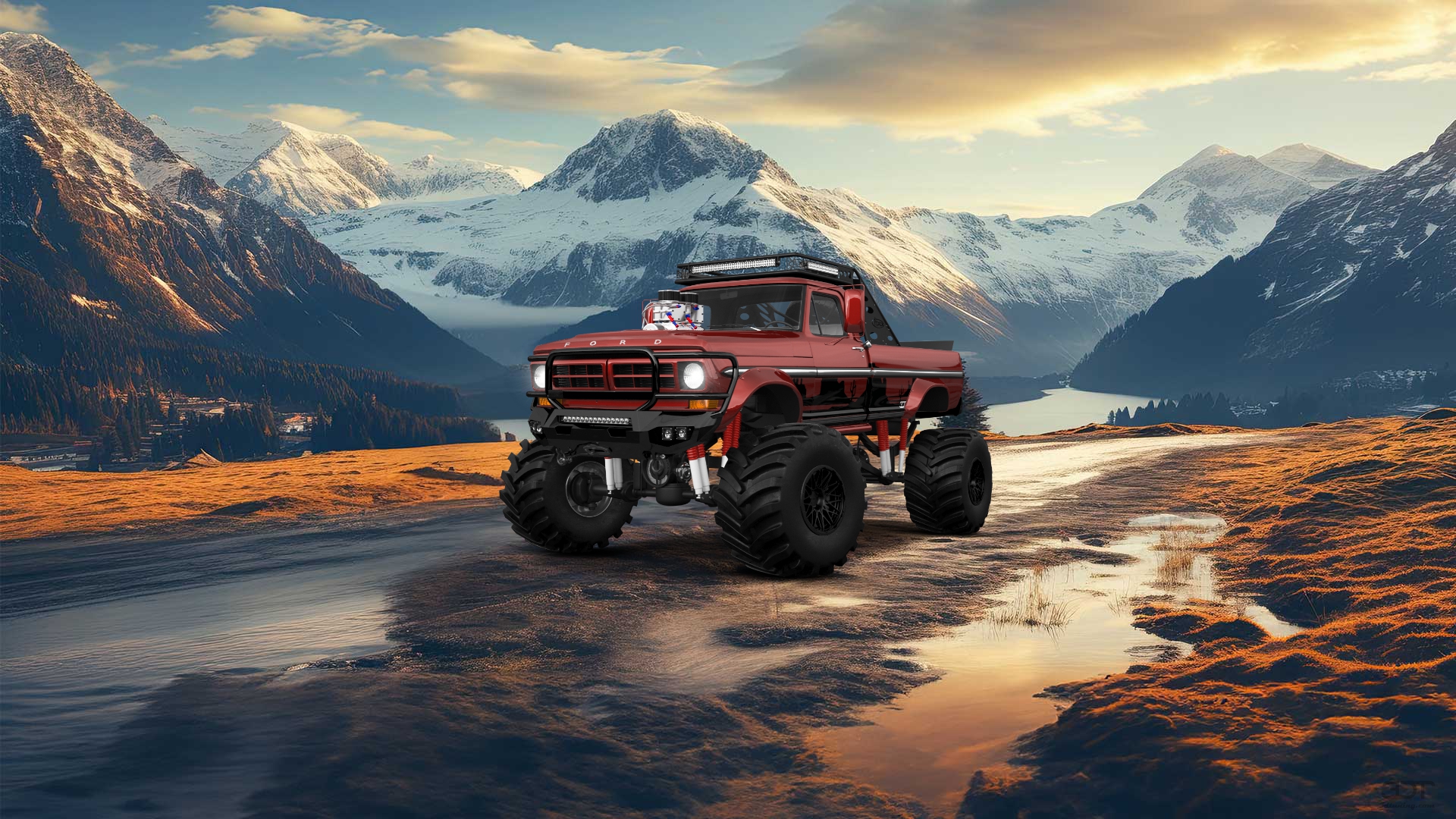 Ford F-250 2 Door pickup truck 1971 tuning