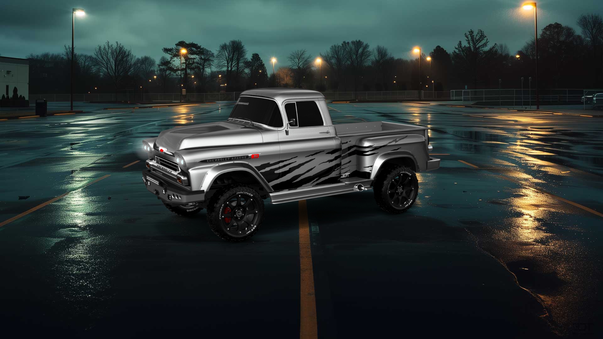 Chevrolet Apache Stepside 2 Door pickup truck 1959 tuning