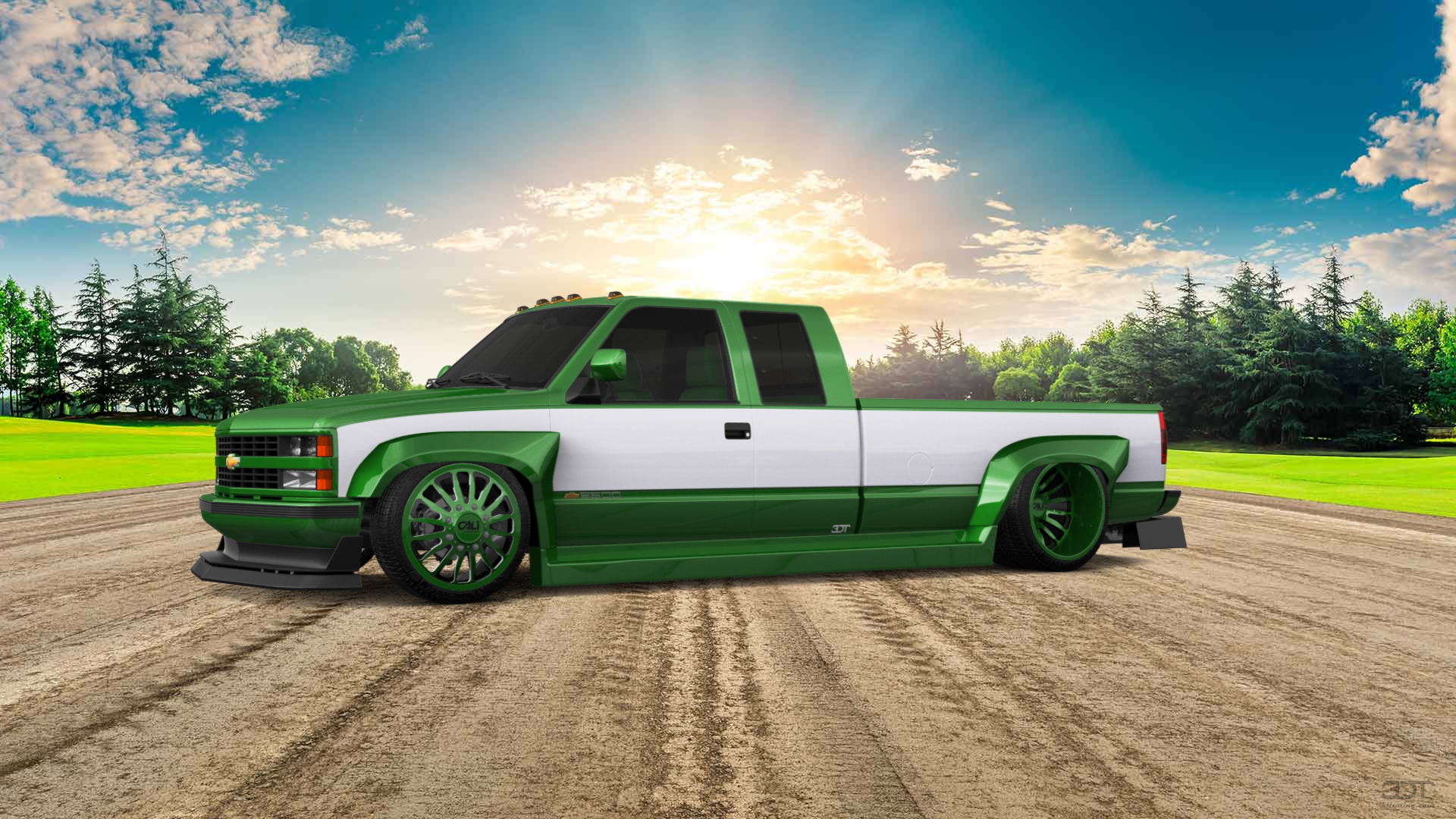 Chevrolet K3500 Extended Cab Pickup Truck 1988