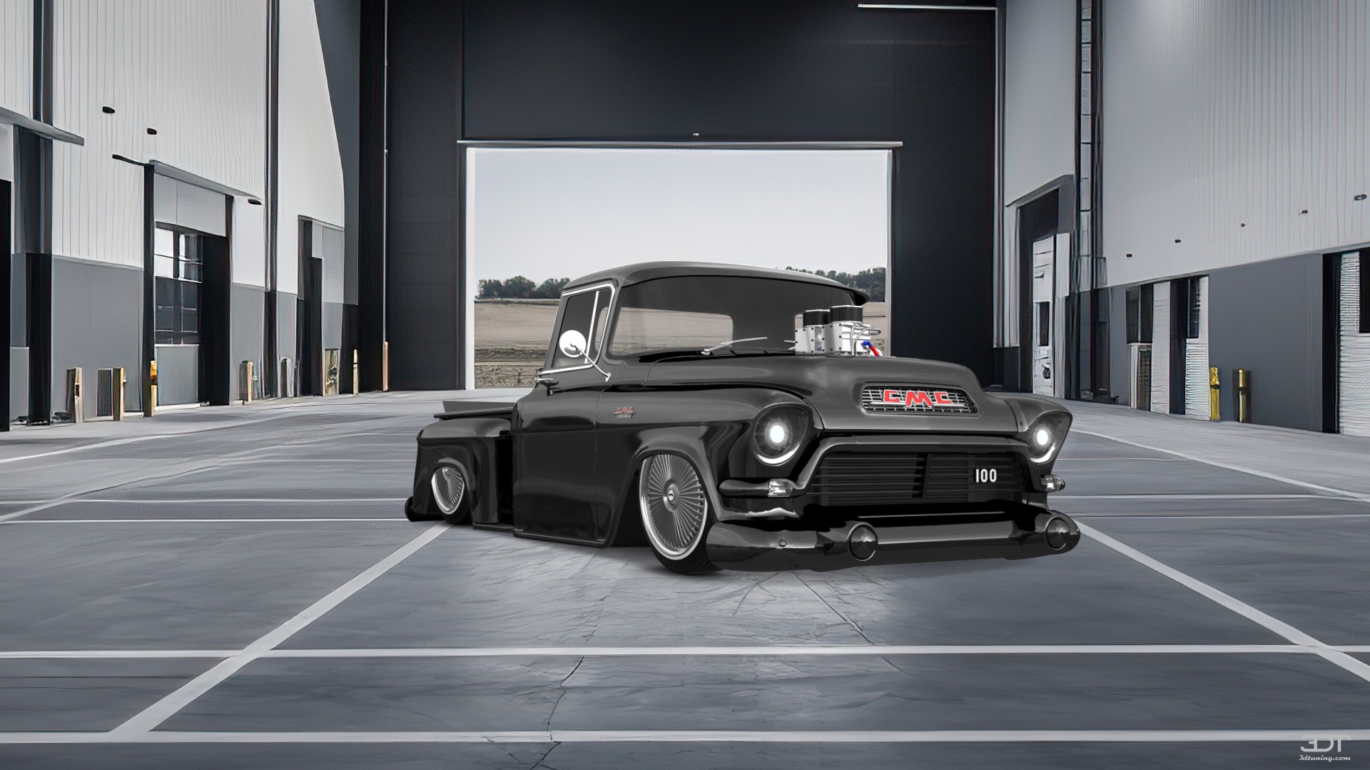 GMC 100 Stepside 2 Door pickup truck 1957 tuning