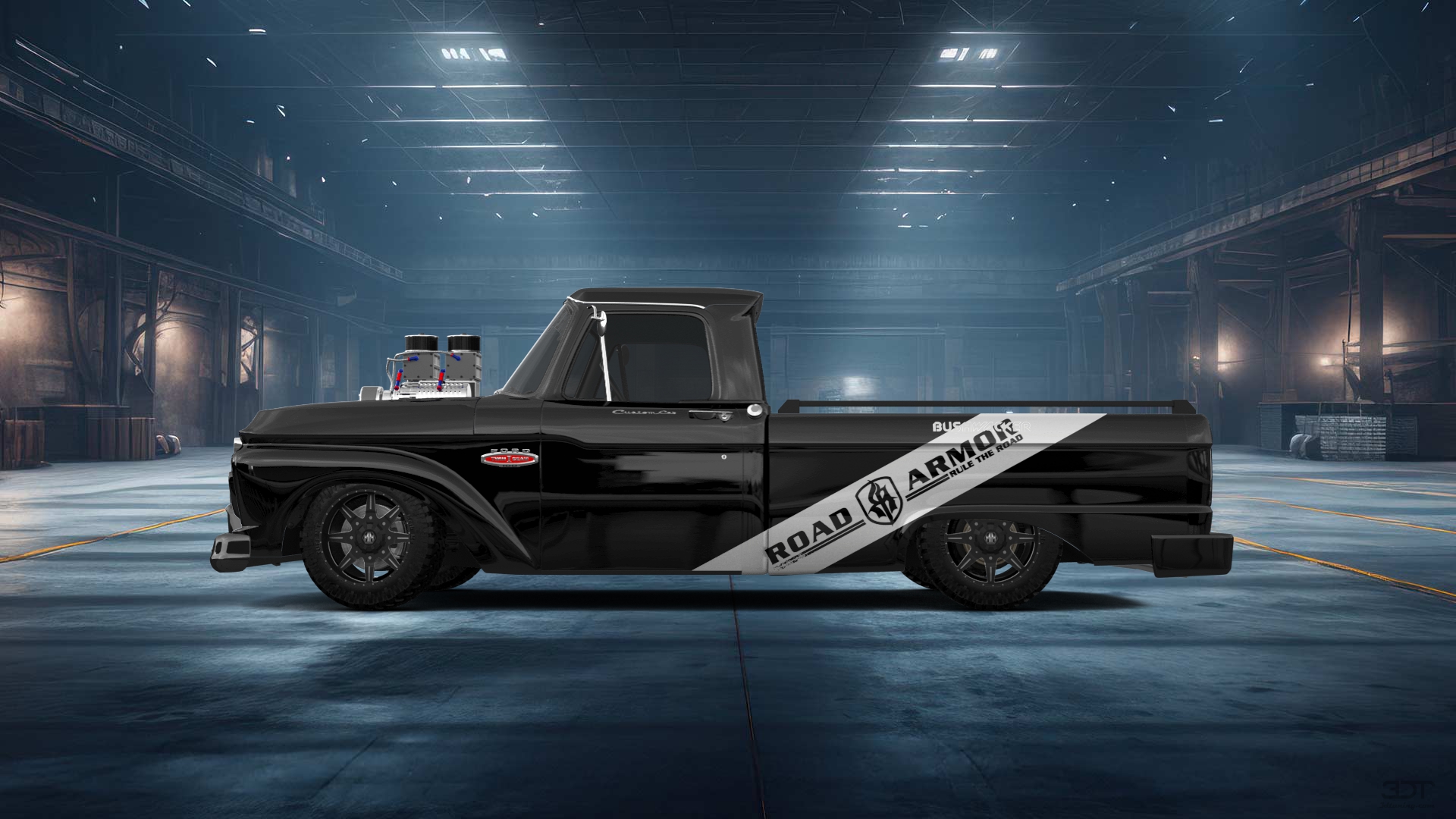 Ford F-100 Custom Cab 2 Door pickup truck 1966