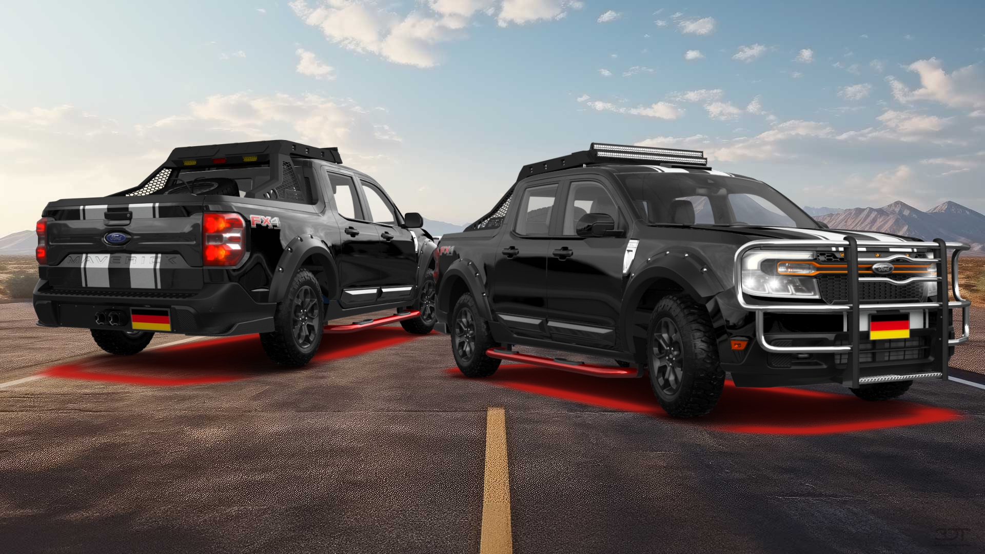 Ford Maverick 4 Door pickup truck 2022 tuning