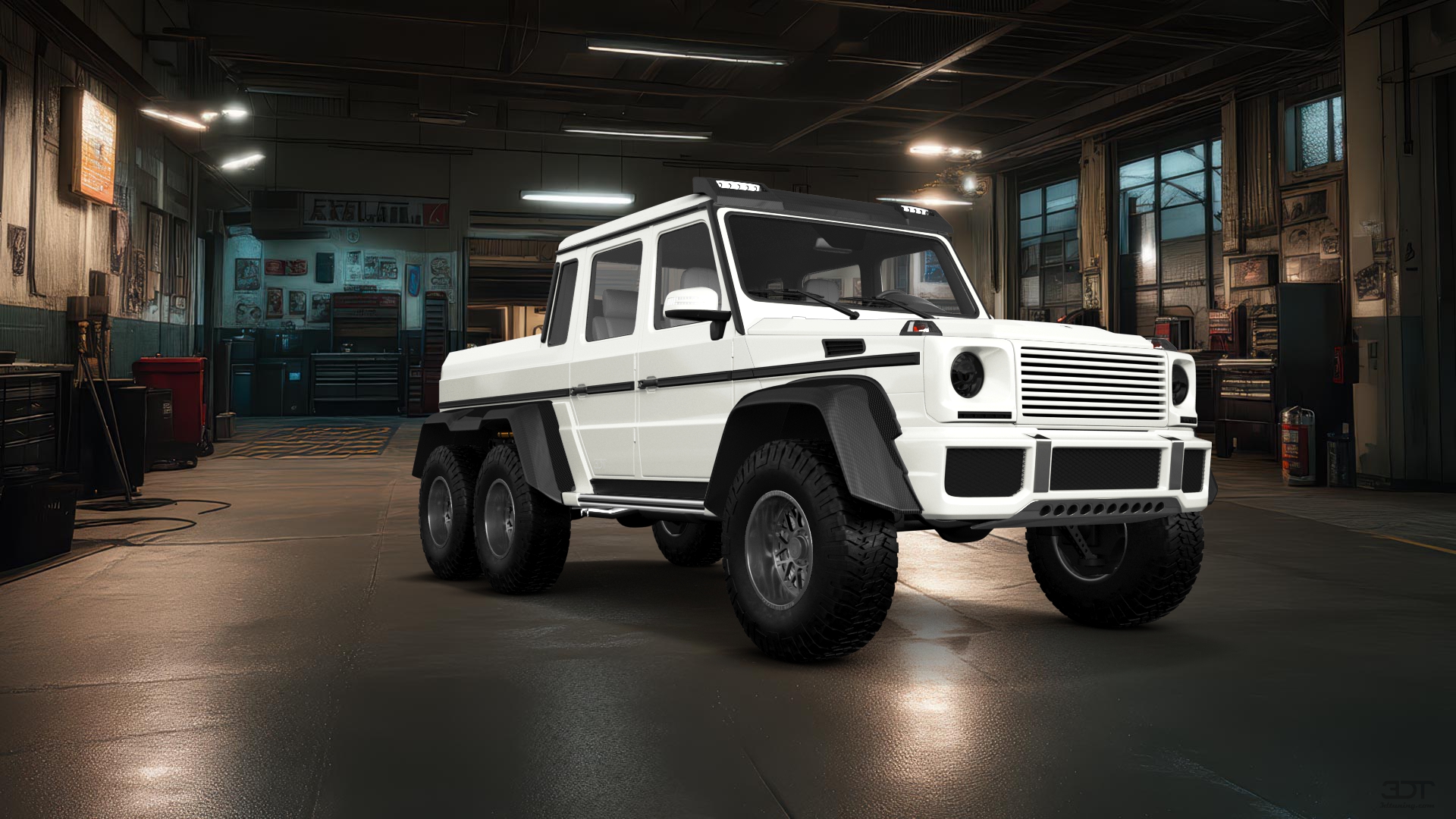 Mercedes G 63 AMG 6x6 4 Door pickup truck 2013 tuning