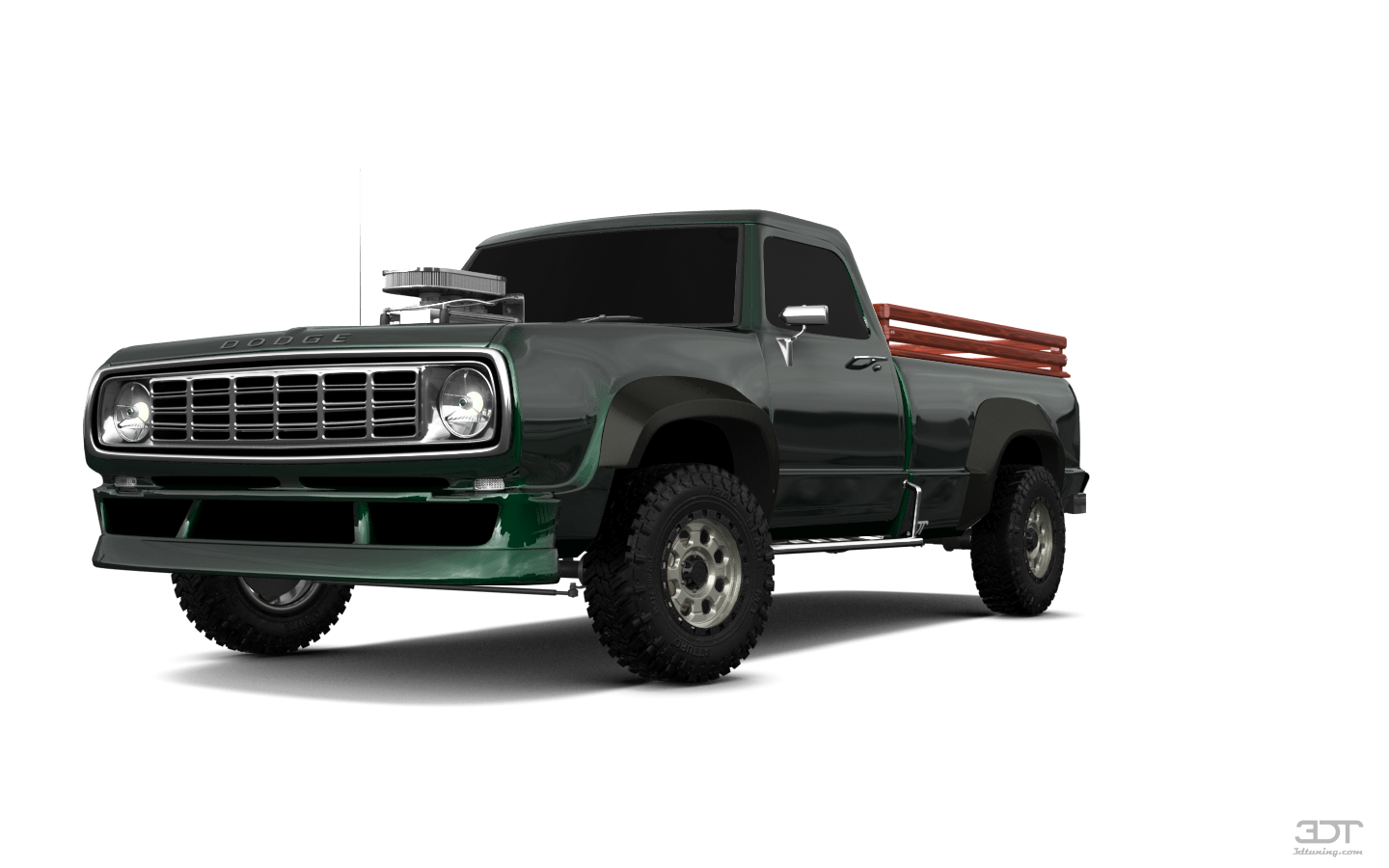 Tuning Dodge Power Wagon W200 2 Door pickup truck 1972