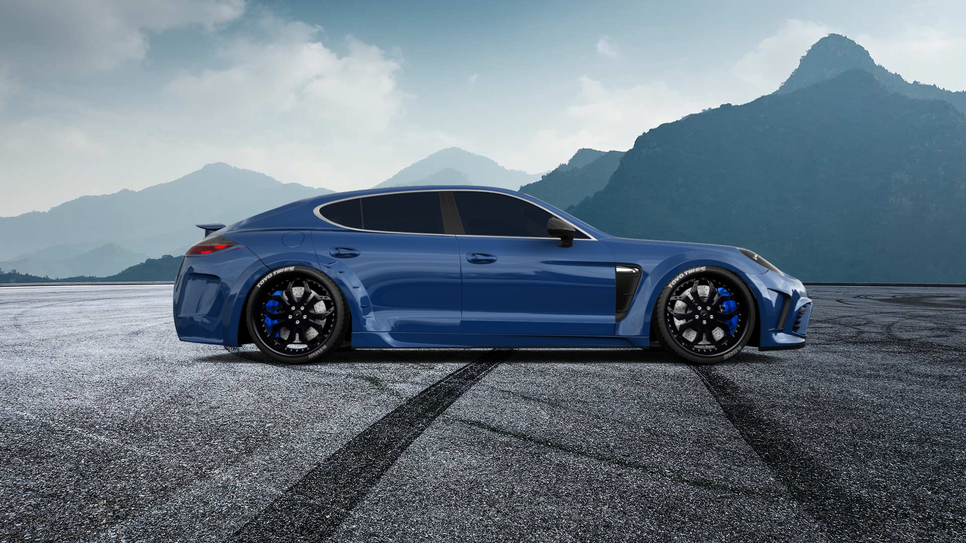 Porsche Panamera 4 door fastback saloon 2011