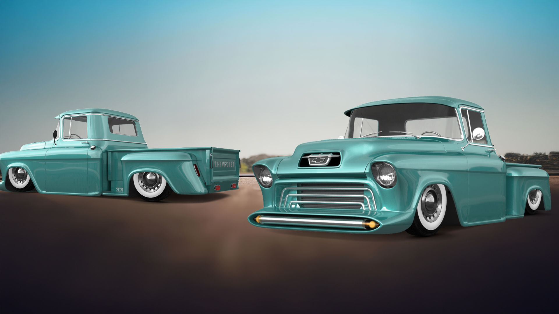 Chevrolet 3100 2 Door pickup truck 1955 tuning