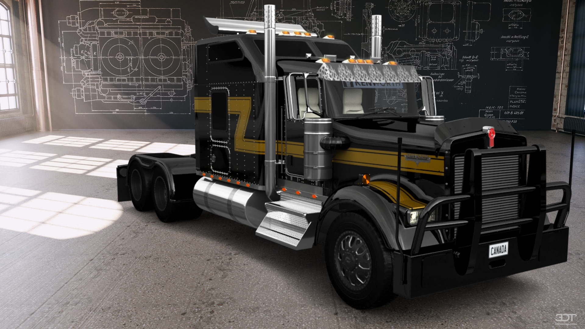 Kenworth W900 Sleeper Cab Truck 2015