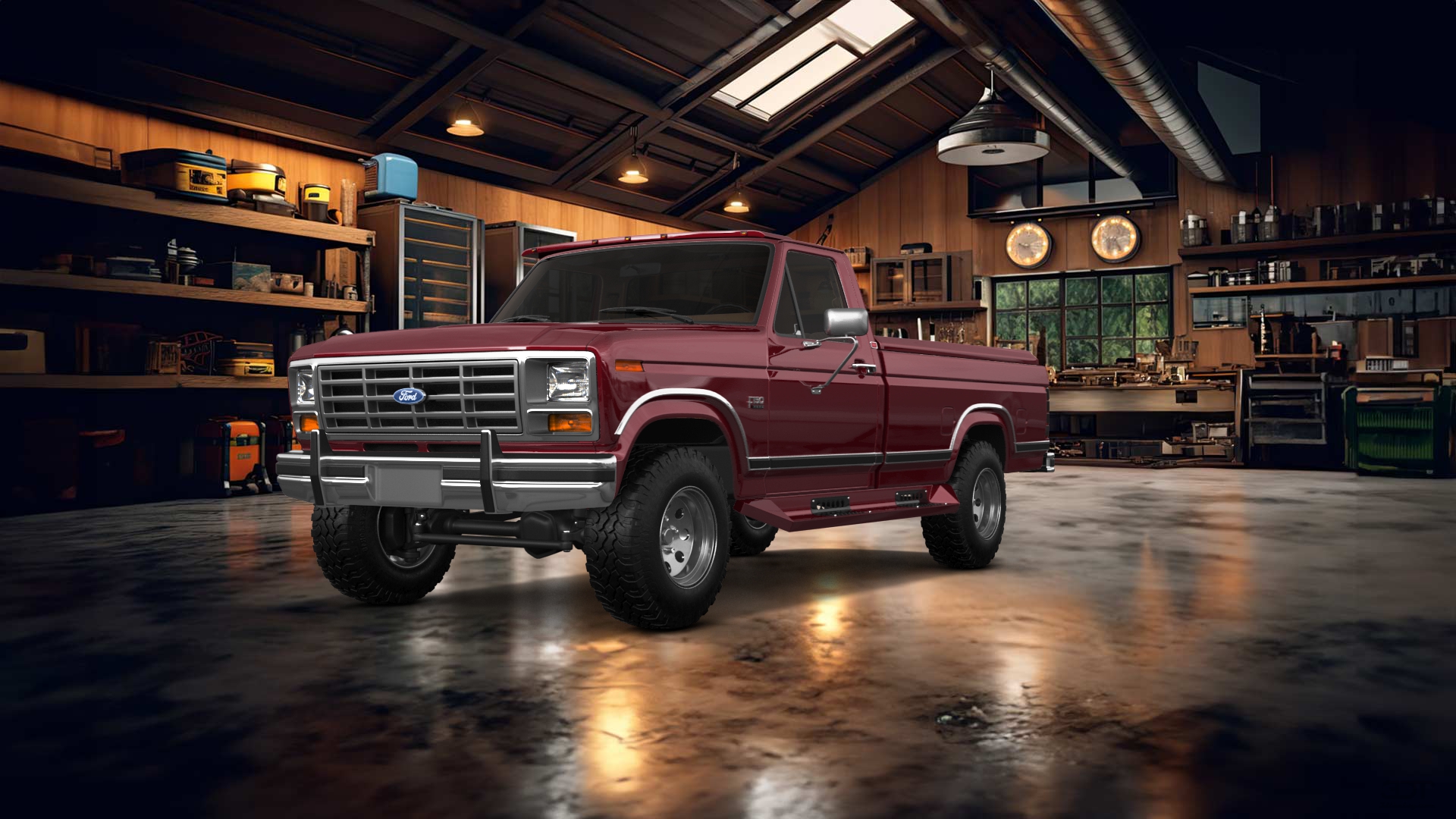 Ford F-150 2 Door pickup truck 1986 tuning