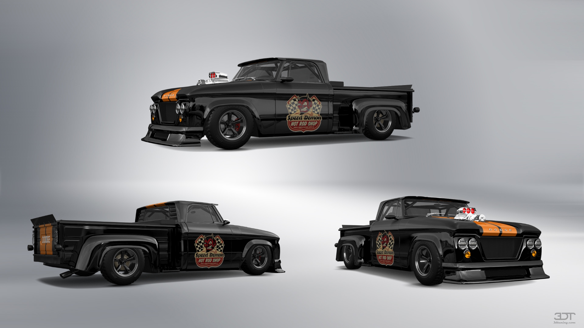 Dodge D-100 Stepside 2 Door pickup truck 1961 tuning