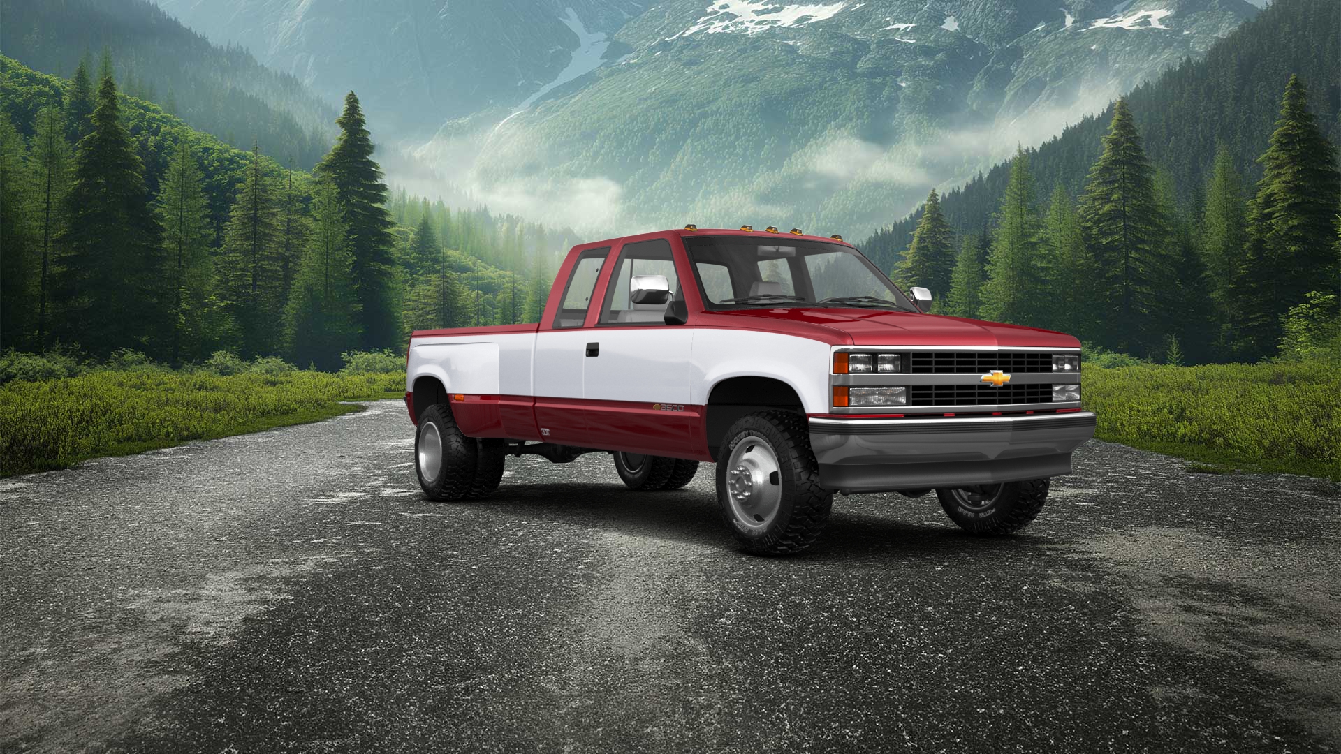 Chevrolet K3500 Extended Cab Pickup Truck 1988