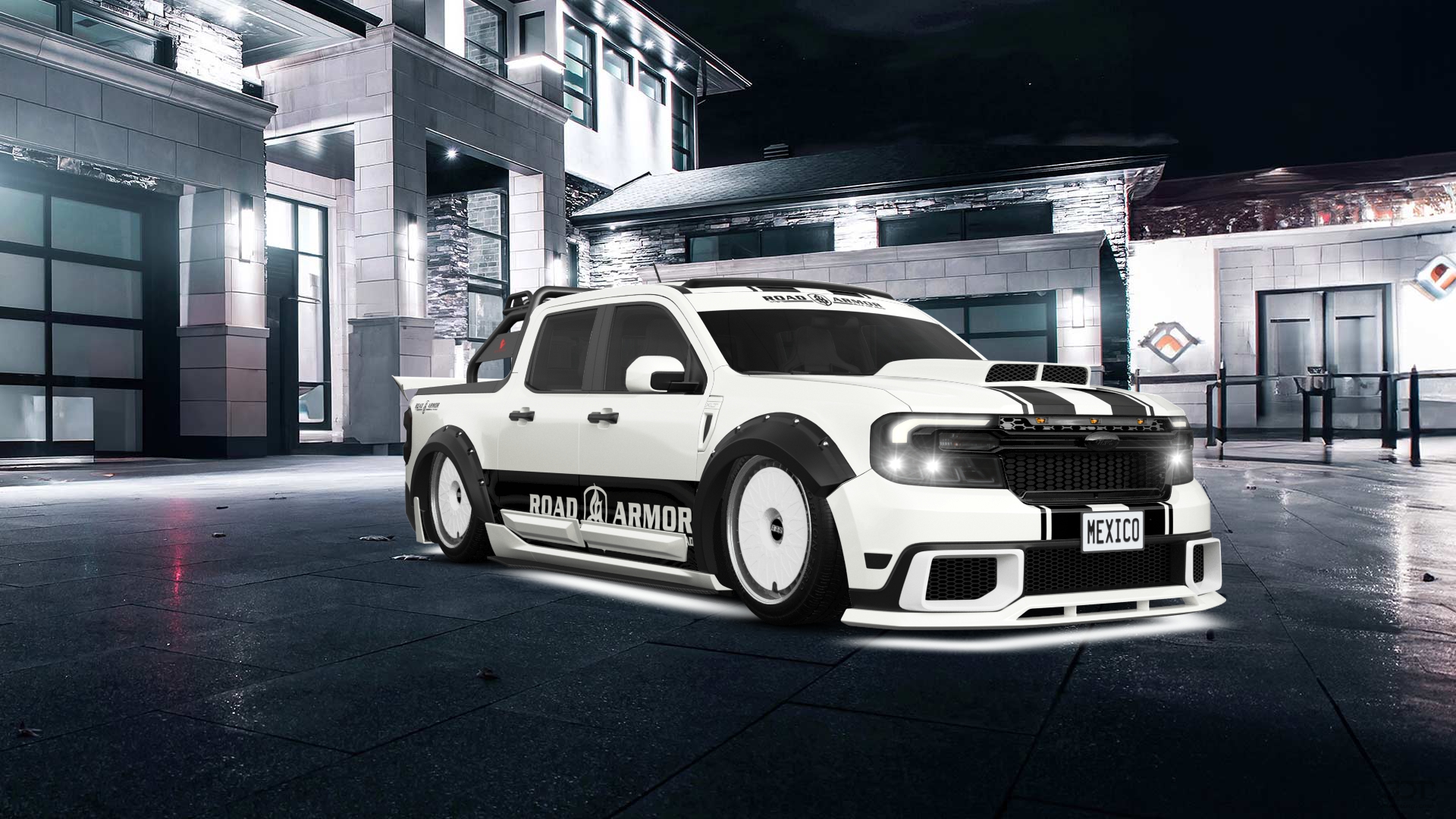 Ford Maverick 4 Door pickup truck 2022 tuning