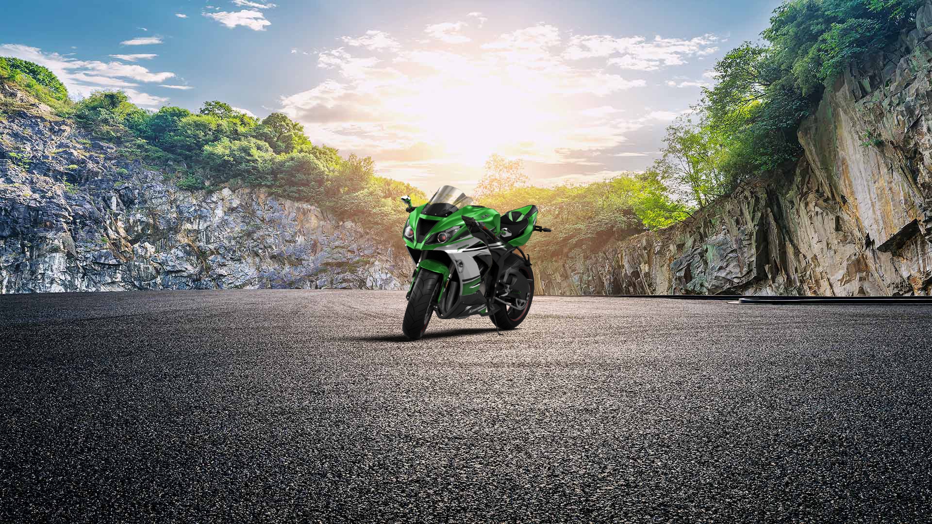 Kawasaki Ninja ZX 6R Sport Bike 2015 tuning