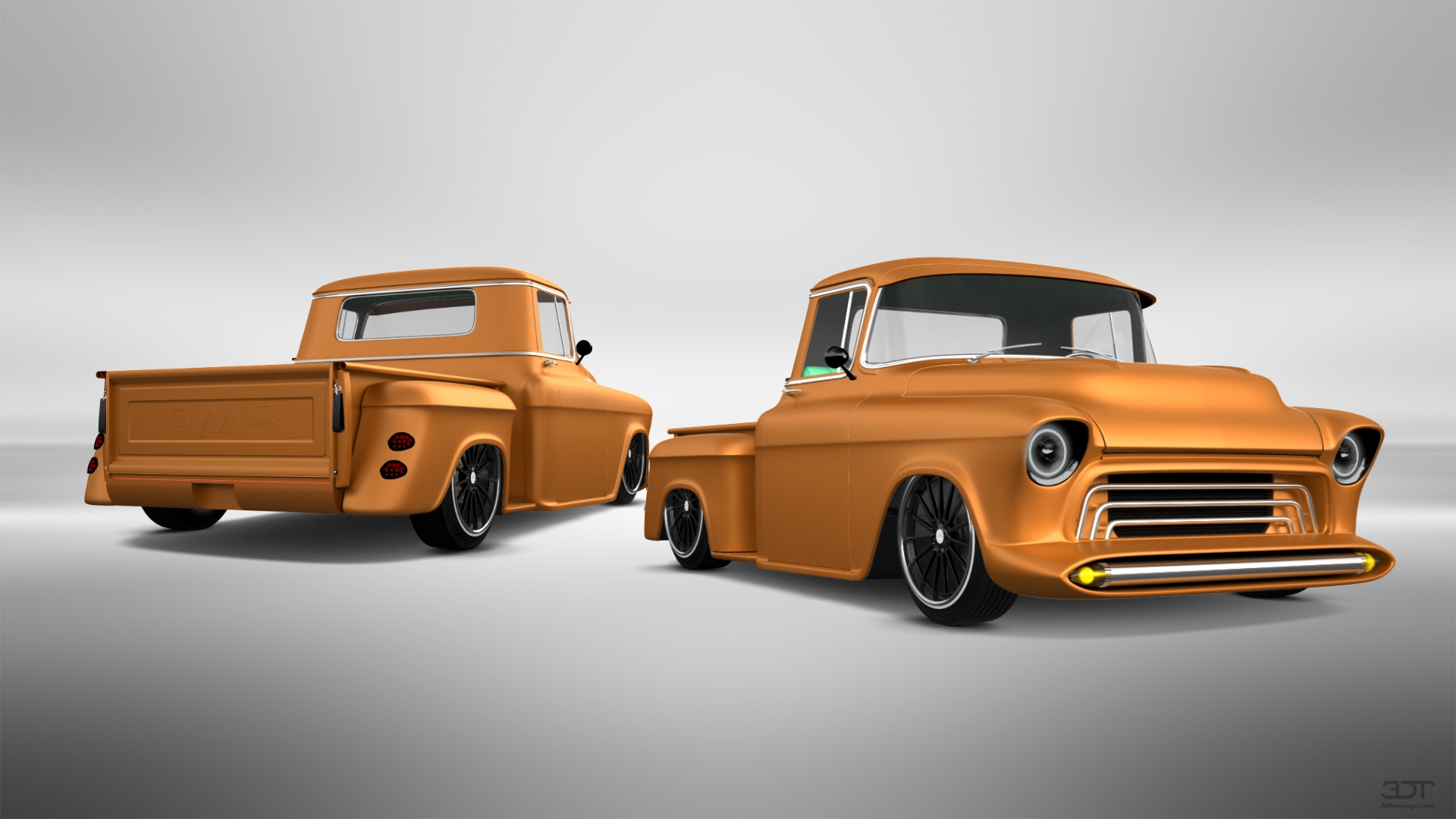 GMC 100 Stepside 2 Door pickup truck 1957 tuning
