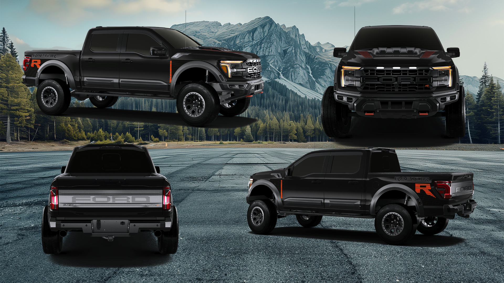 Ford F-150 Raptor 4 Door pickup truck 2024 tuning