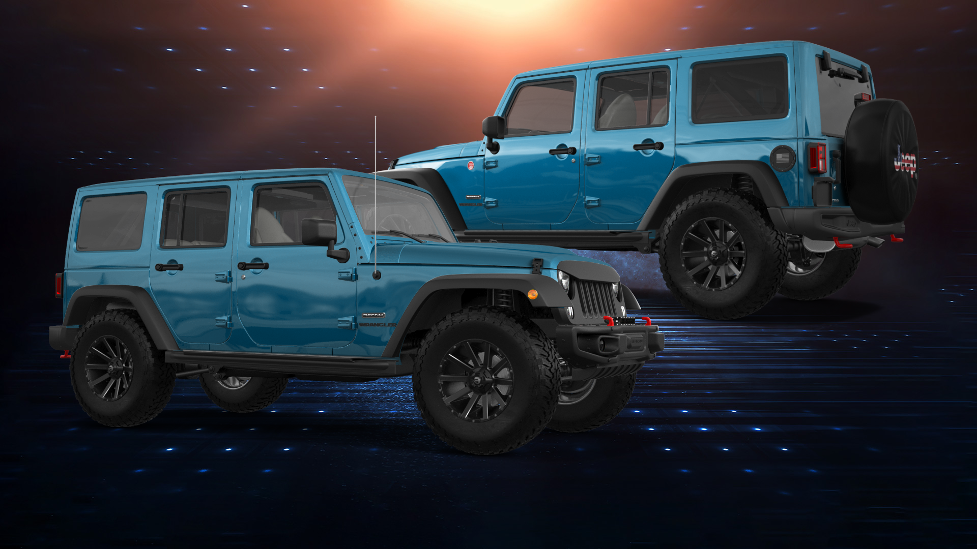 Jeep Wrangler Unlimited JK Rubicon Recon 4 Door SUV 2017 tuning