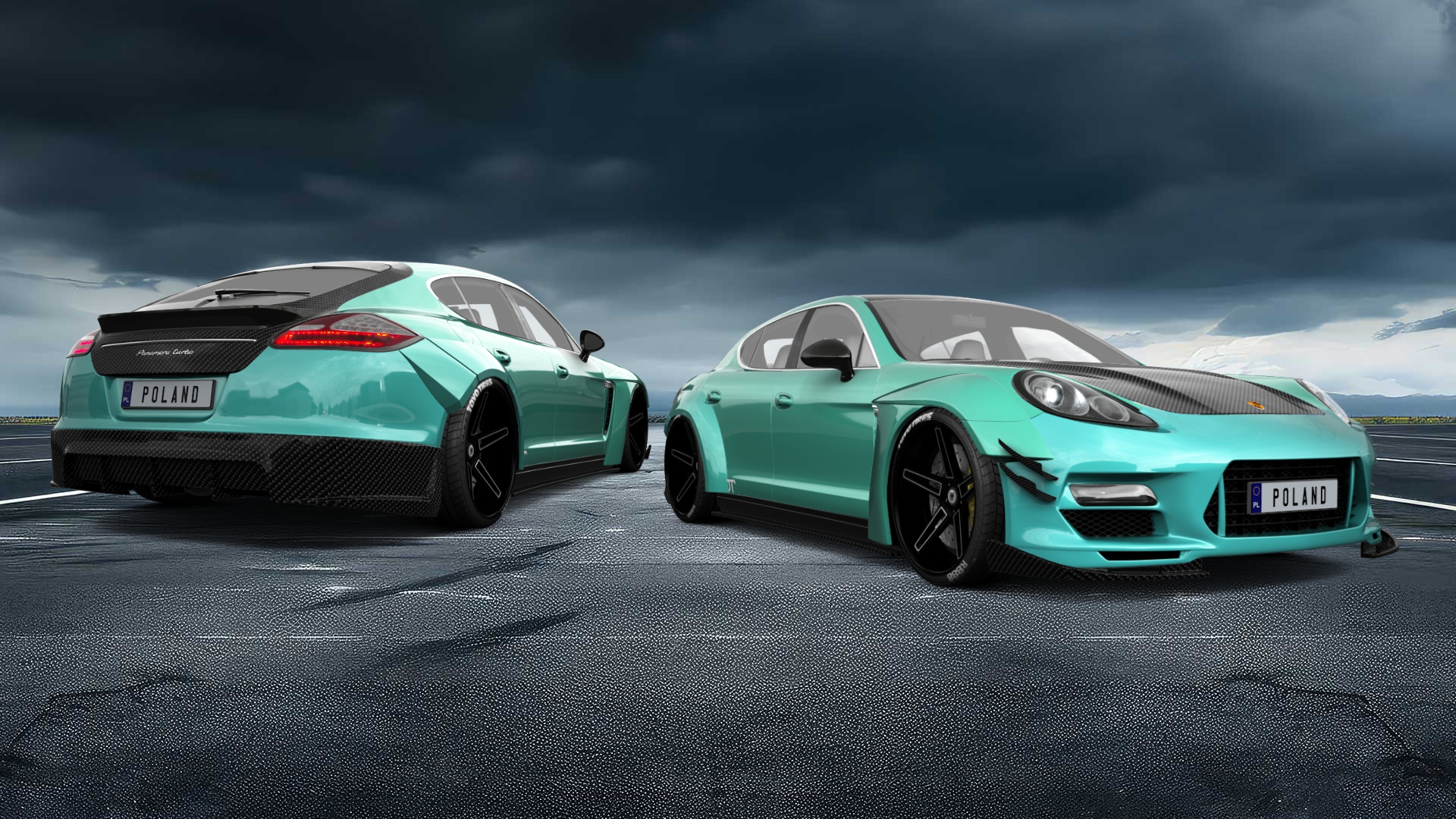 Porsche Panamera 4 door fastback saloon 2011 tuning