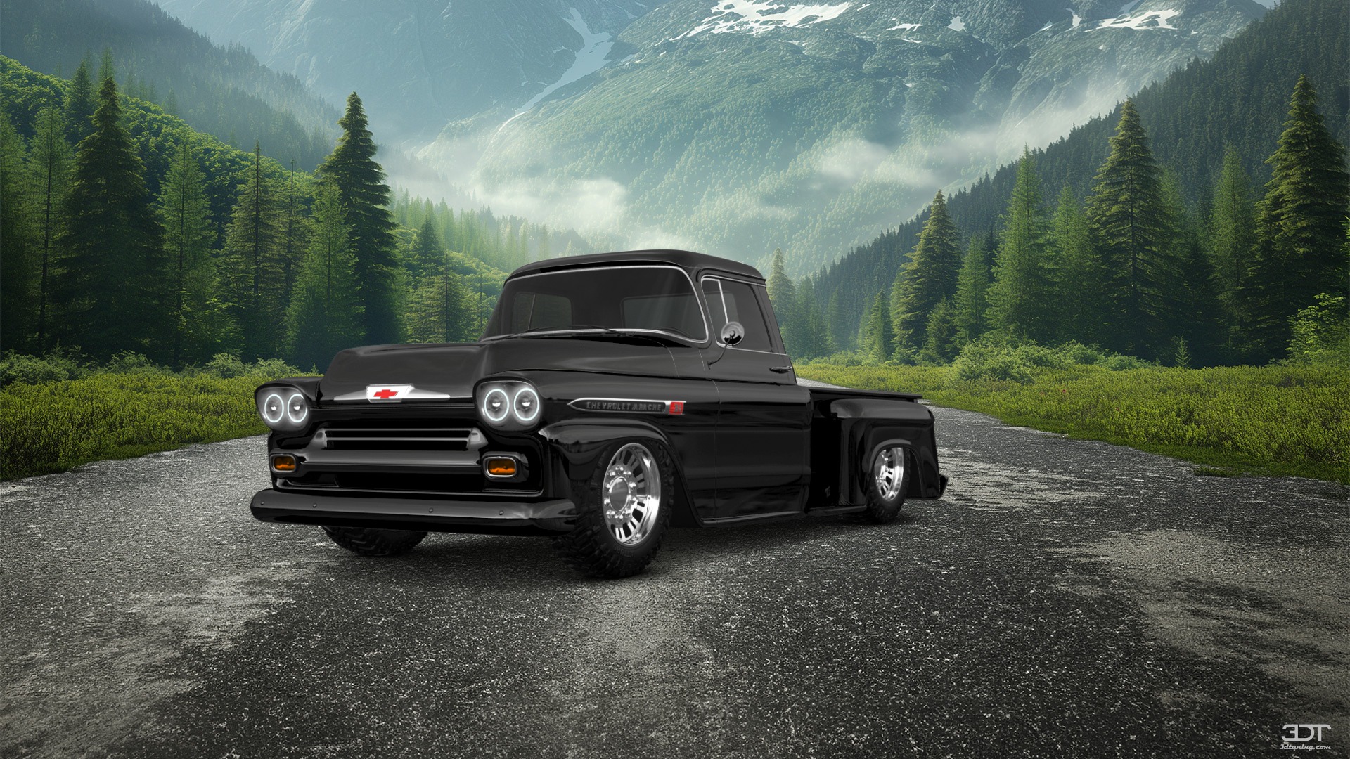 Chevrolet Apache Stepside 2 Door pickup truck 1959 tuning