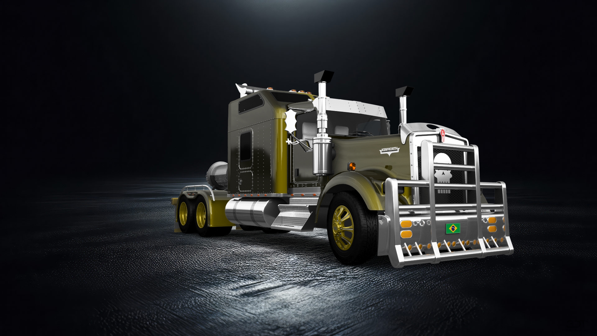 Kenworth W900 Sleeper Cab Truck 2015