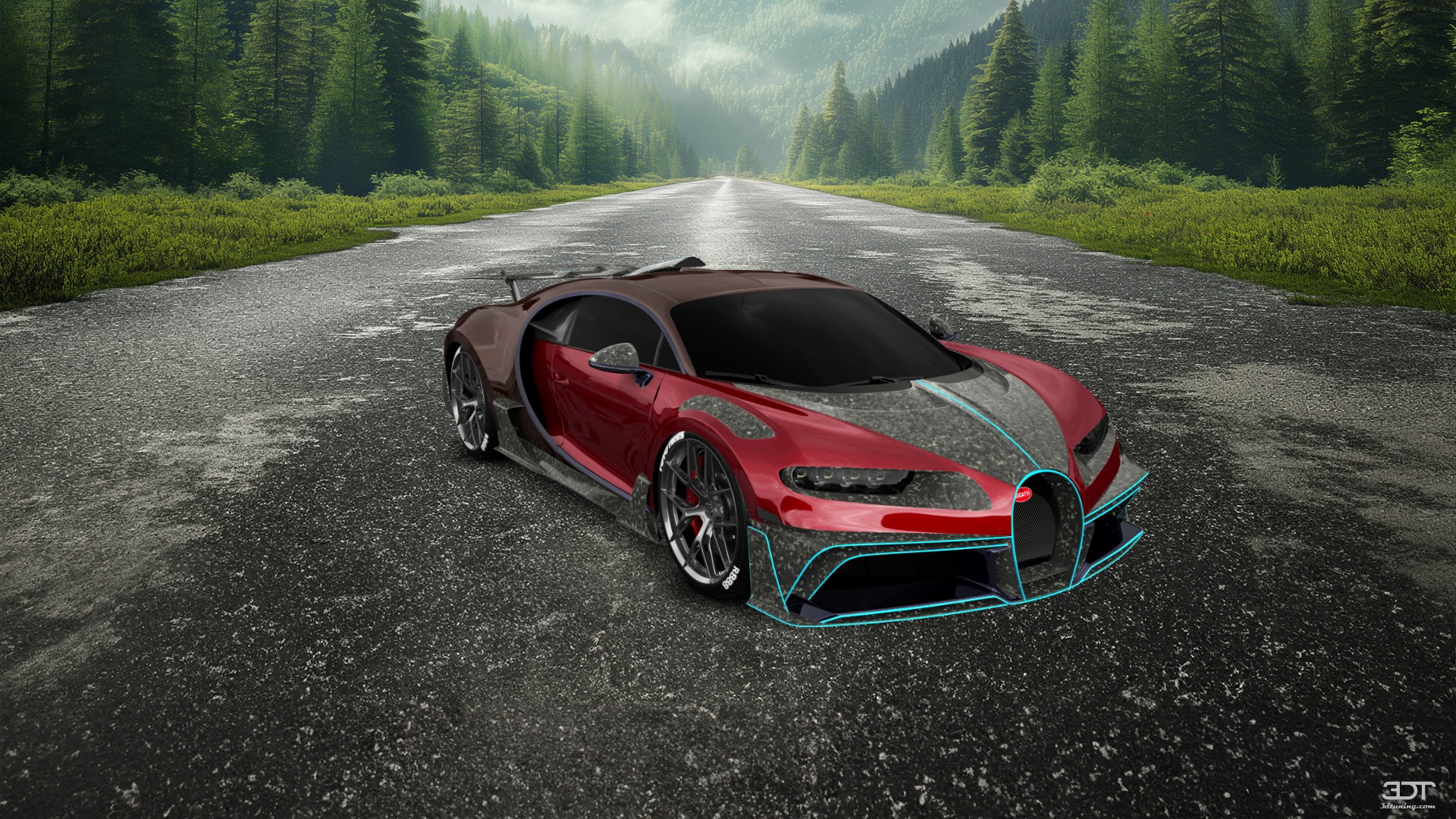 Bugatti Chiron 2 Door Coupe 2016 tuning
