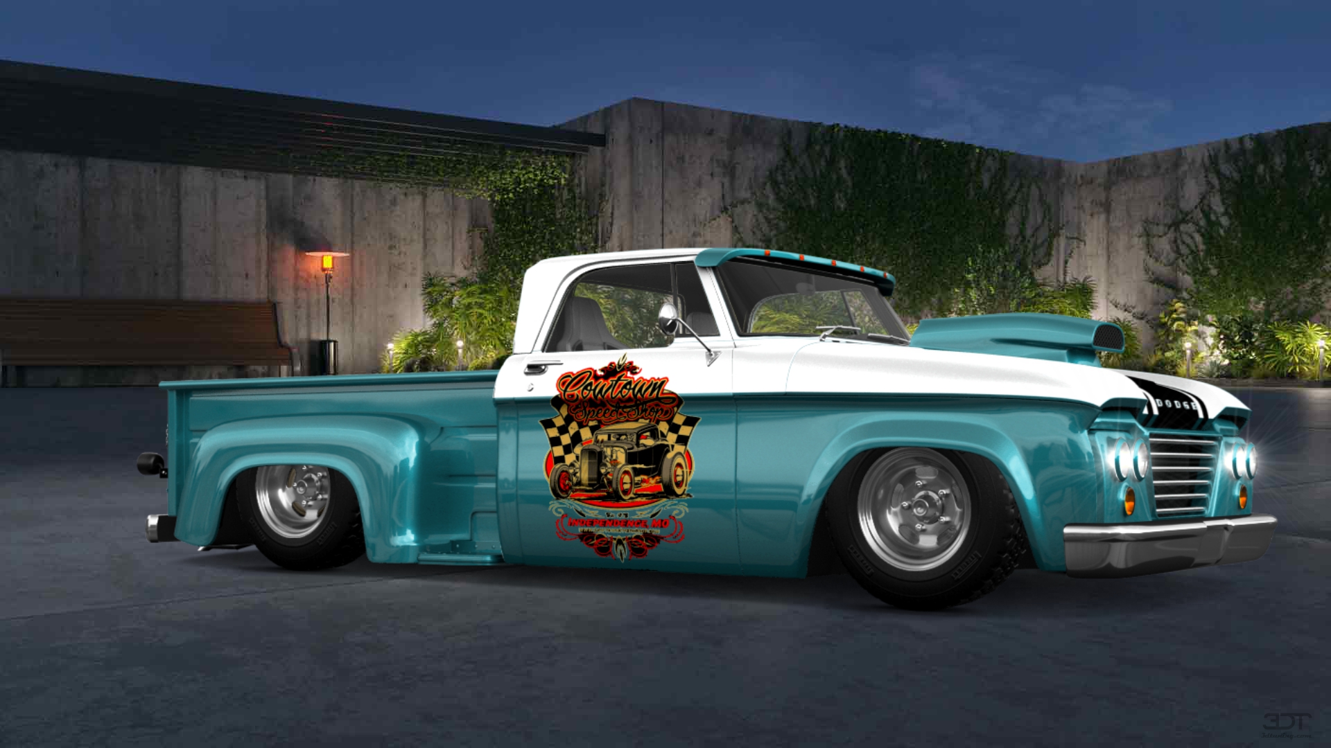 Dodge D-100 Stepside 2 Door pickup truck 1961 tuning
