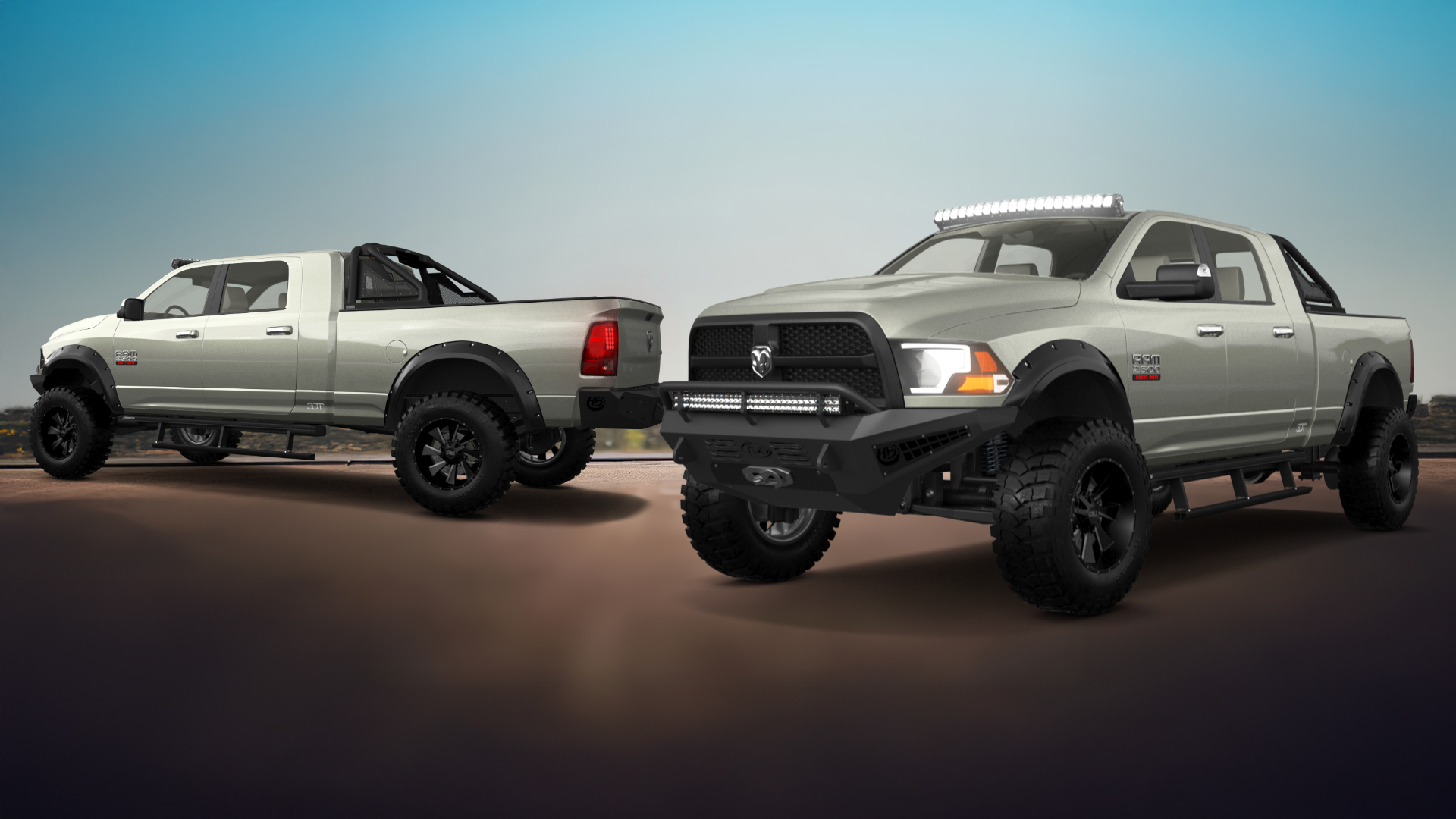 Dodge Ram 2500 Mega Cab 6.4 ft box 4 Door pickup truck 2010 tuning