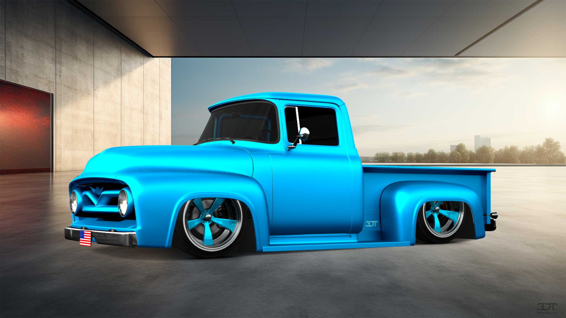 Ford F-100 2 Door truck 1956 Images