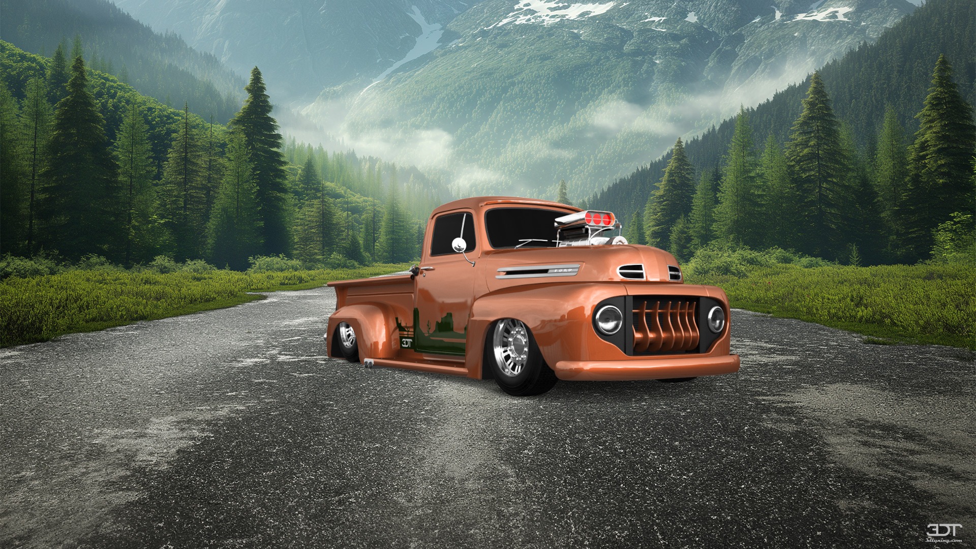 Ford F1 2 Door pickup truck 1949 tuning
