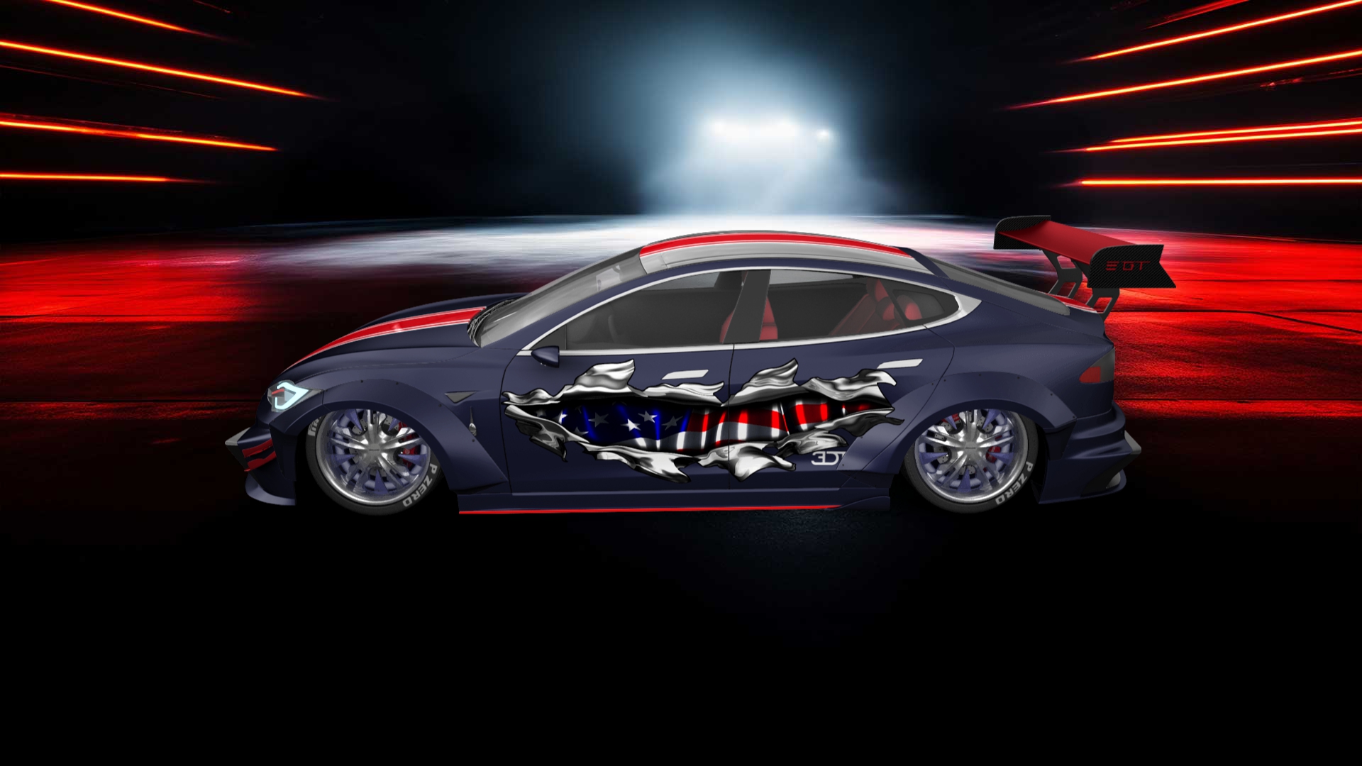 Tesla Model S 5 Door Liftback 2013 tuning