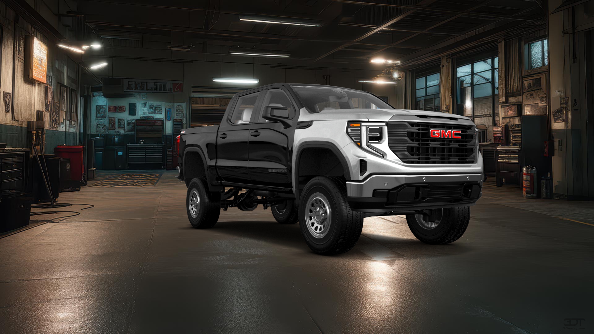 GMC Sierra 1500 Crew Cab 5.8 ft box 4 Door pickup truck 2023 tuning
