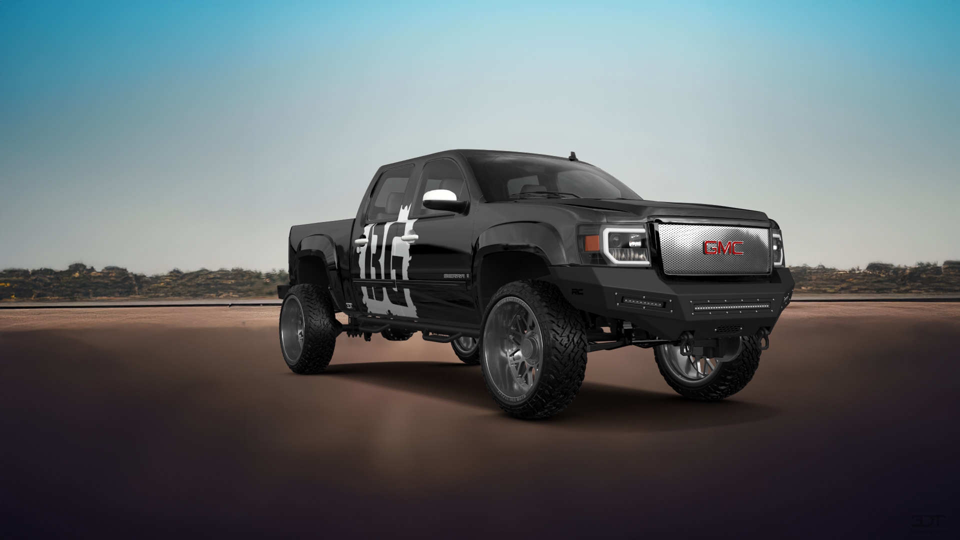 GMC Sierra 1500 Crew Cab 5.8 ft box 4 Door pickup truck 2007 tuning