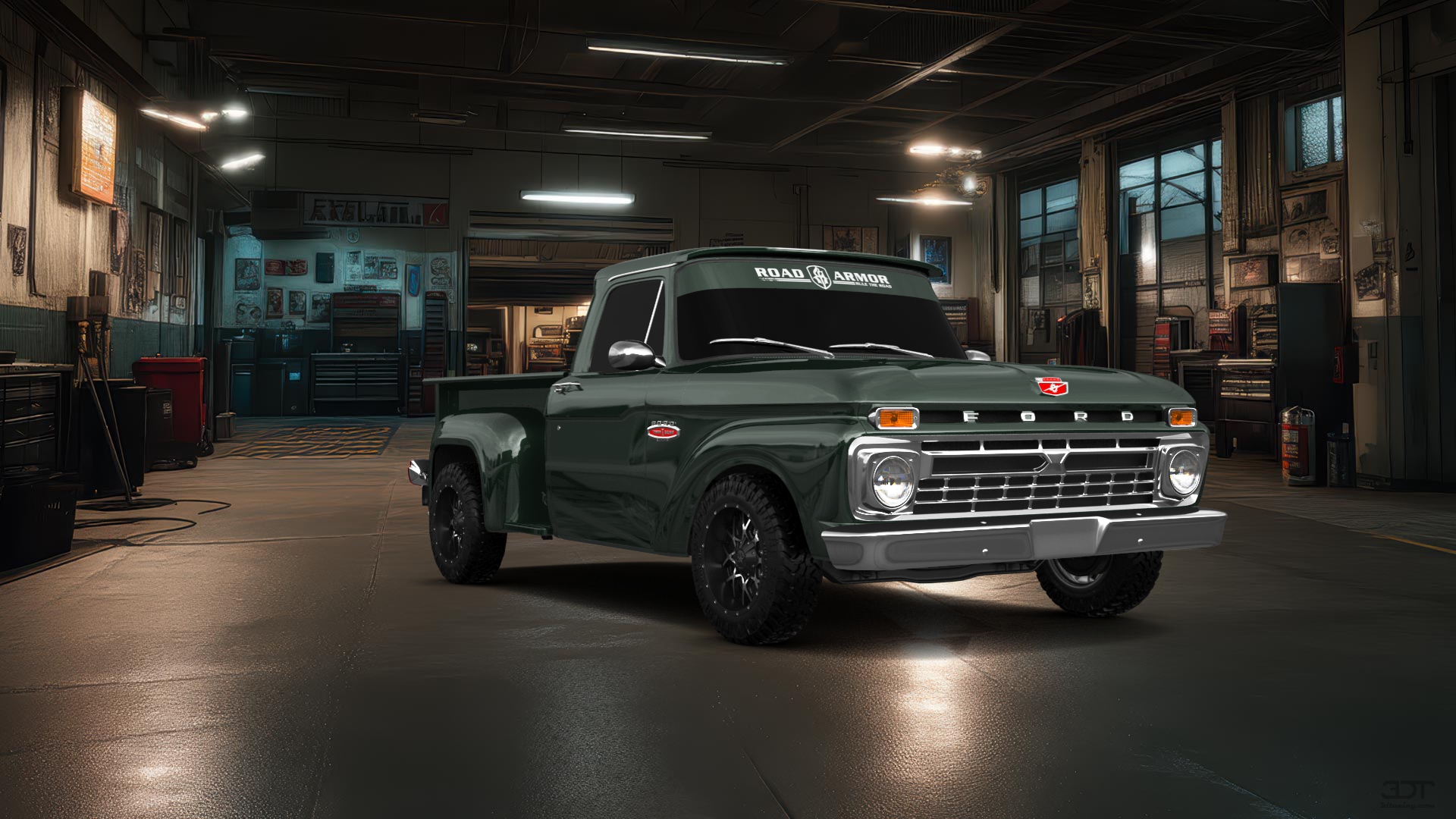 Ford F-100 Flareside 2 Door pickup truck 1961 tuning