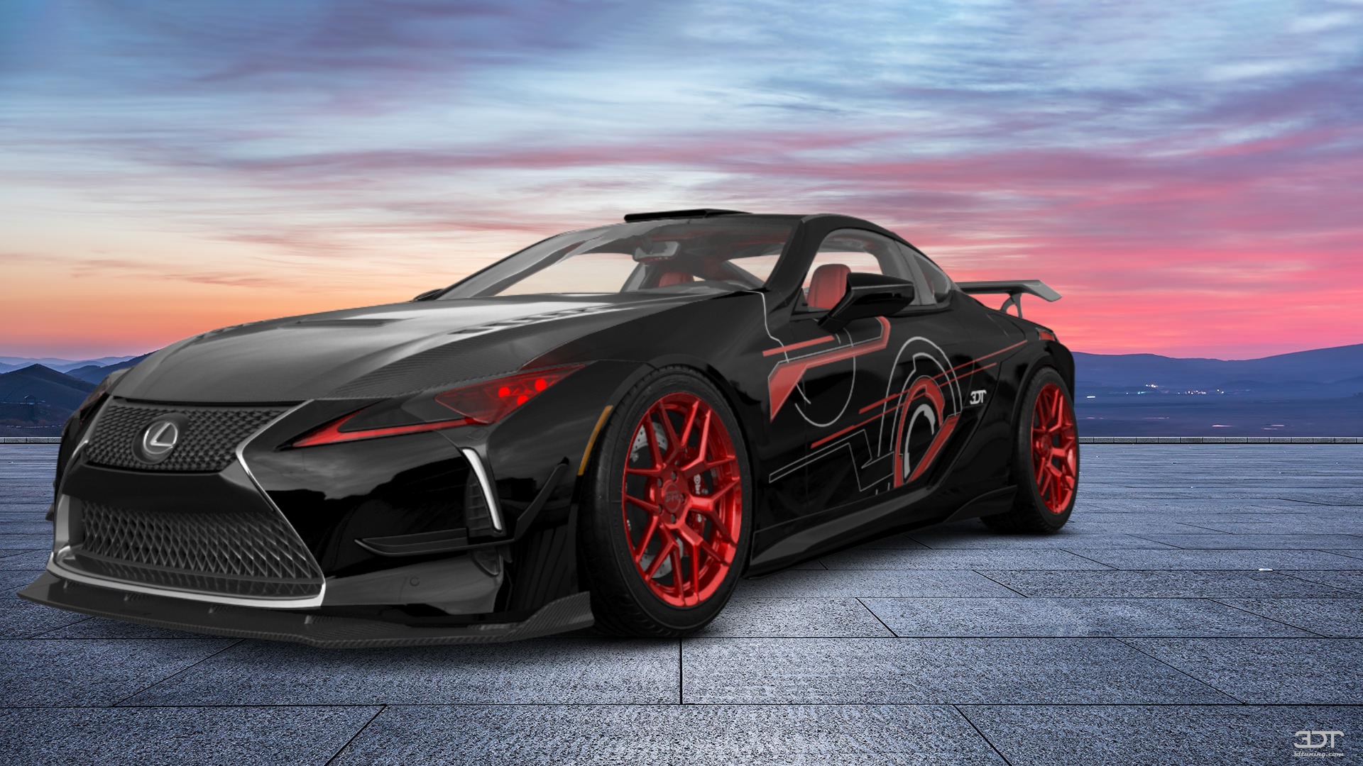 Lexus LC500 2 door fastback coupe 2017 tuning