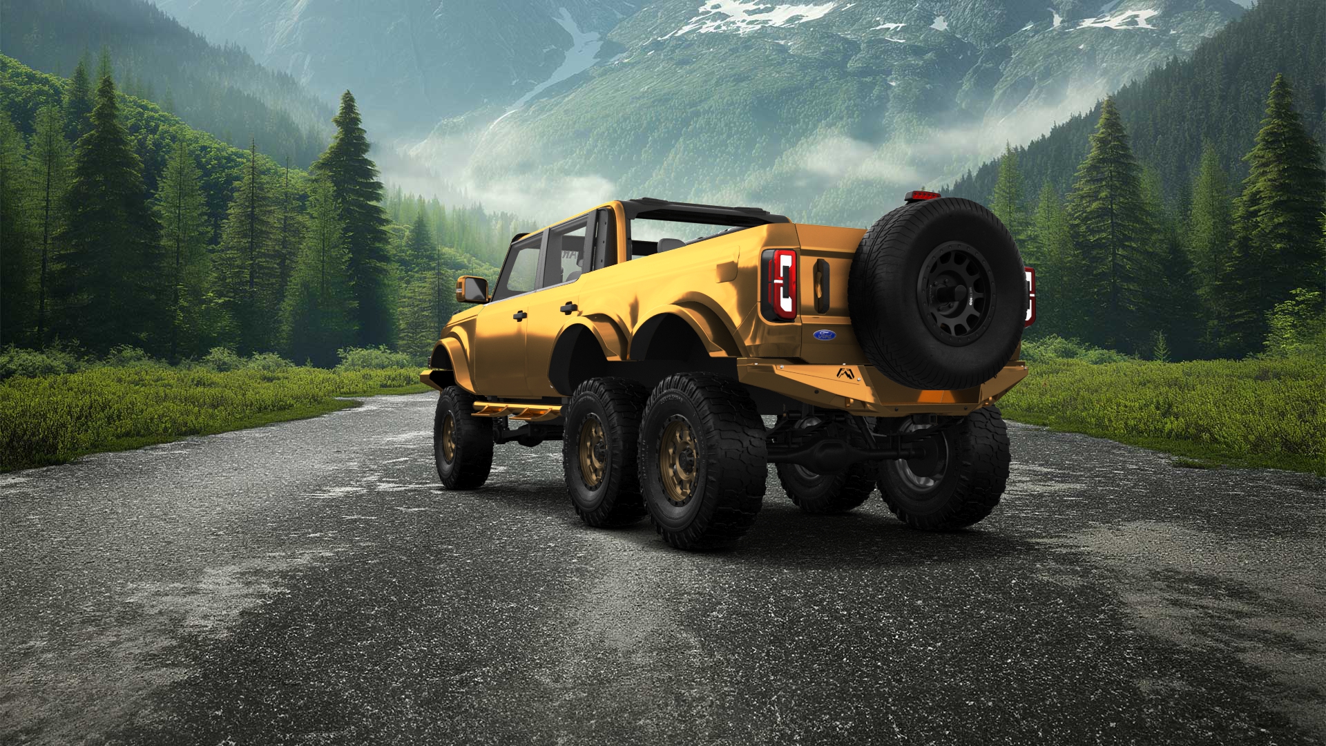 Ford Bronco 6X6 4 Door pickup truck 2021 tuning