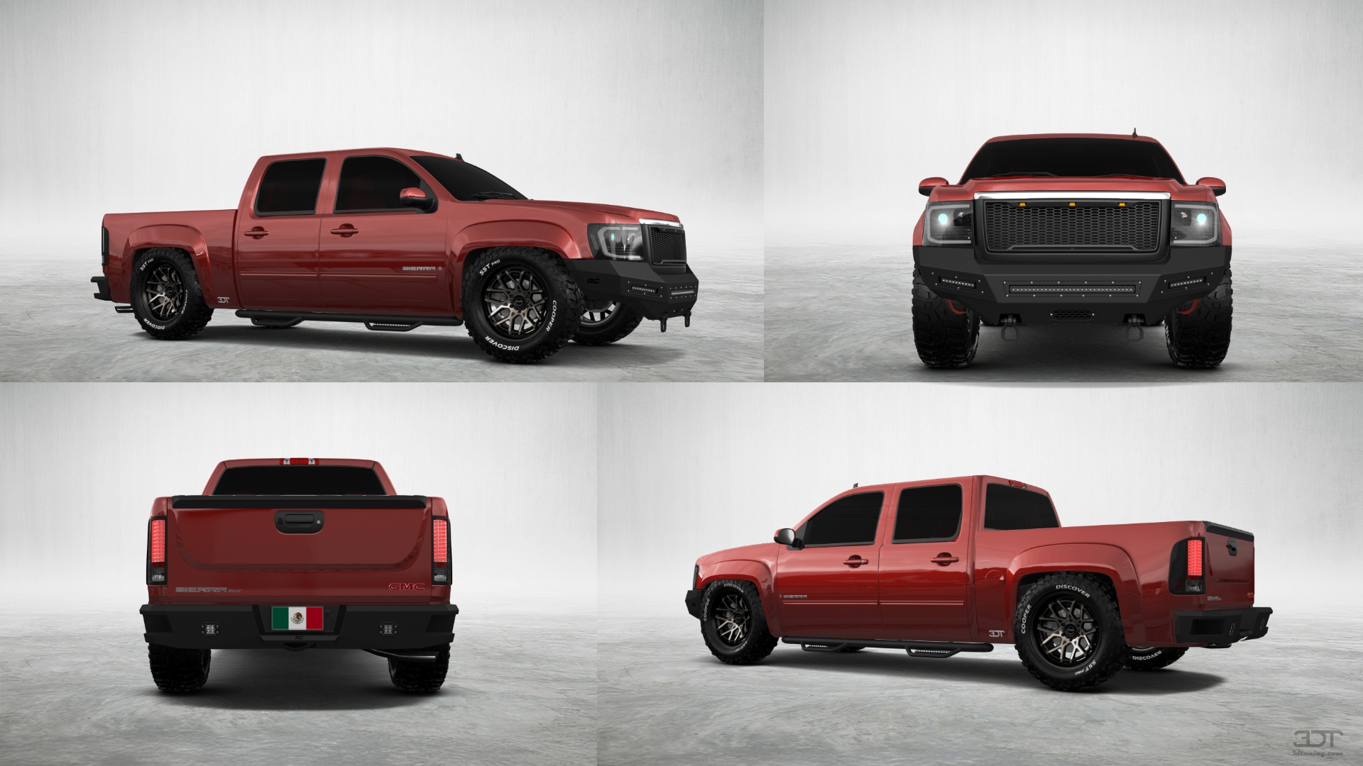 GMC Sierra 1500 Crew Cab 5.8 ft box 4 Door pickup truck 2007 tuning