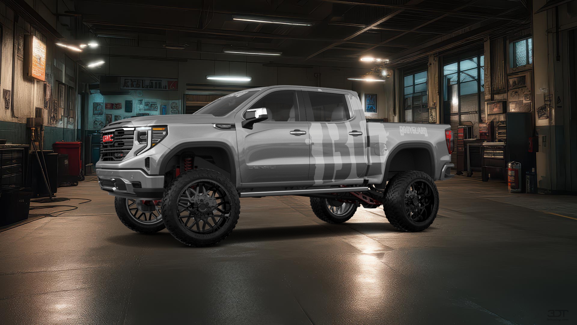 GMC Sierra 1500 Crew Cab 5.8 ft box 4 Door pickup truck 2023 tuning