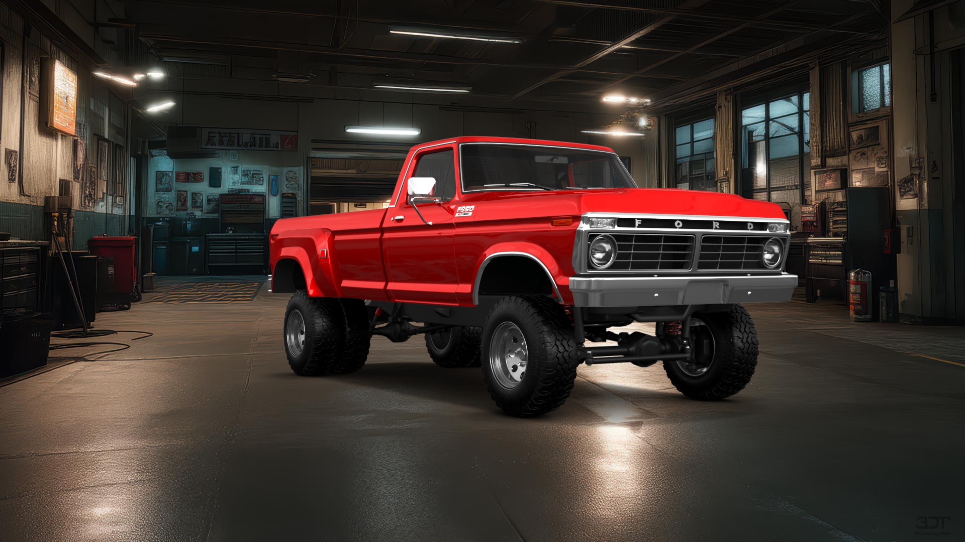 Ford F-350 Dually 2 Door pickup truck 1974 tuning