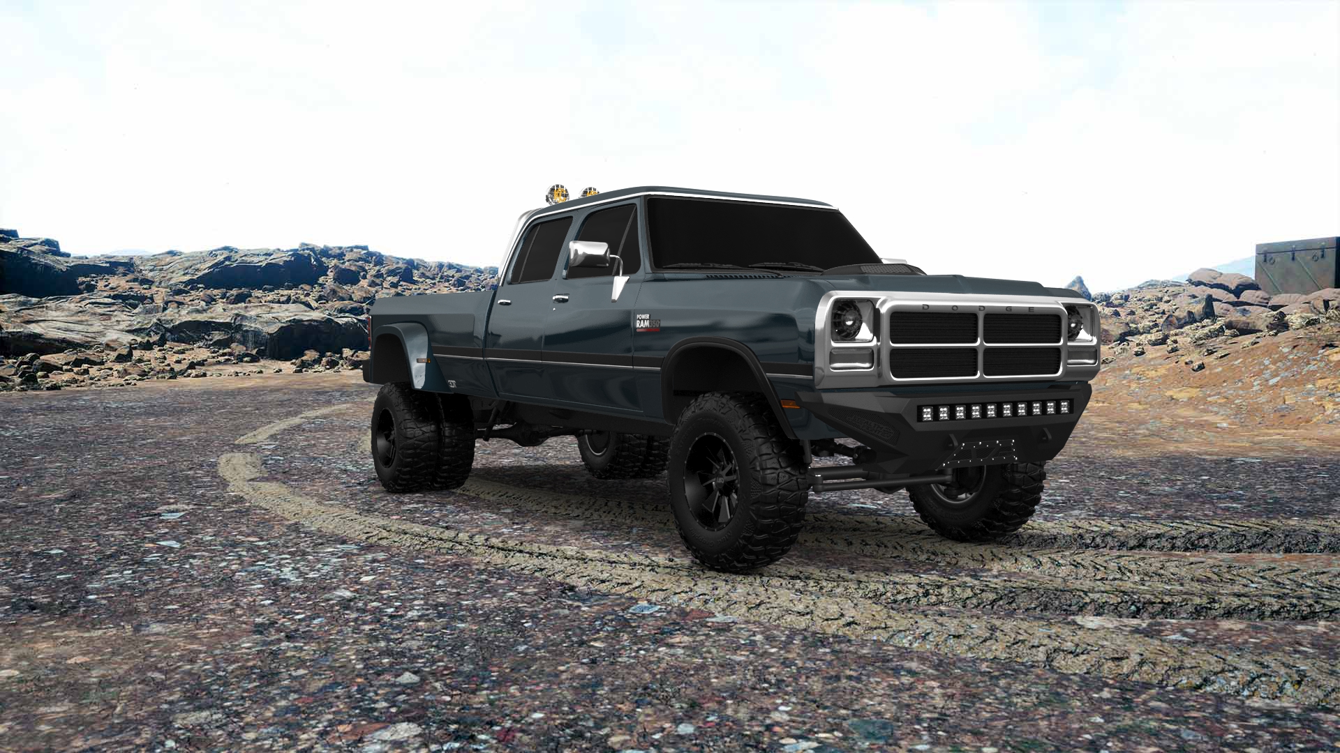 Dodge Ram 350 4 Door pickup truck 1991 tuning
