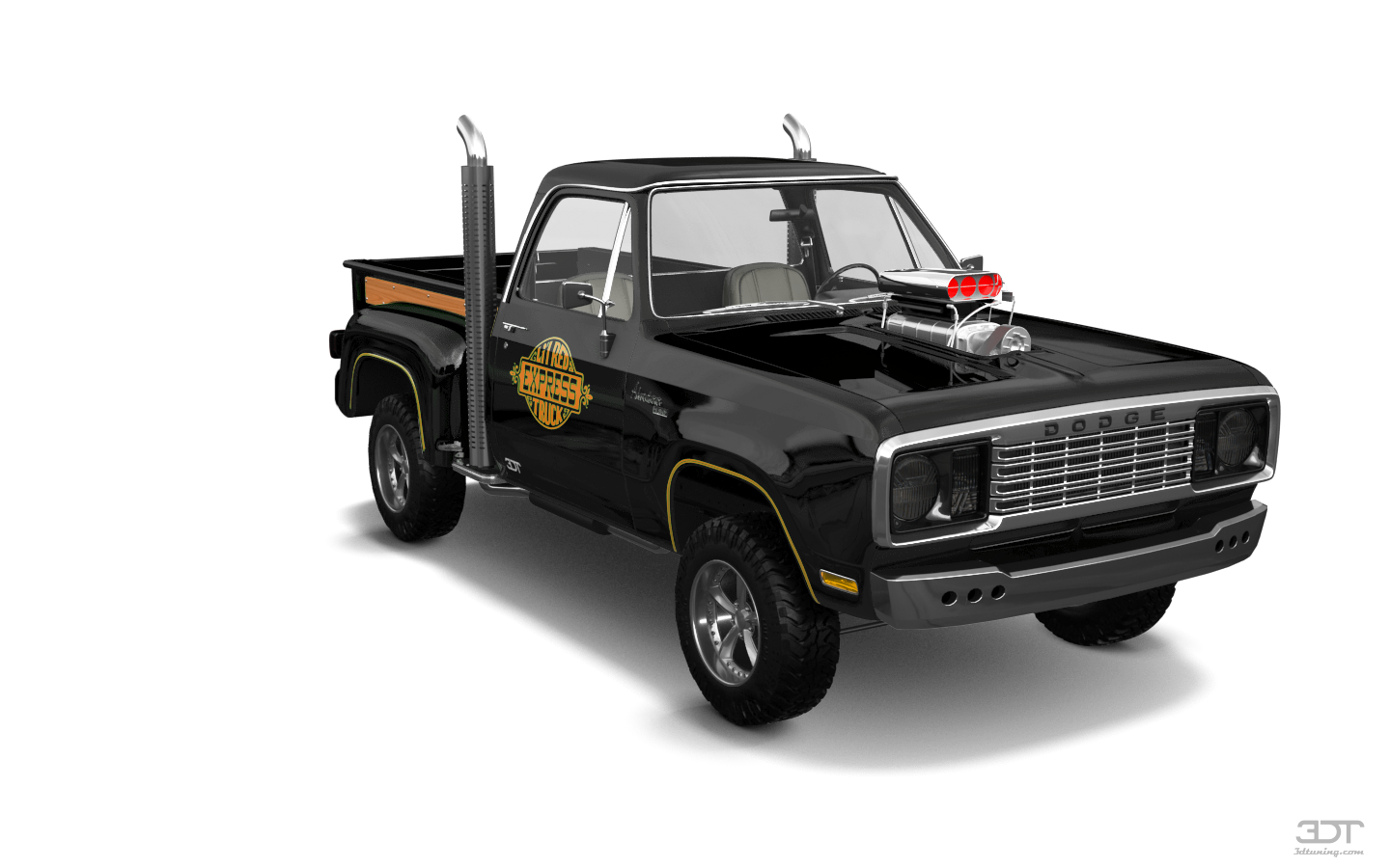 Tuning Dodge Lil Red Express 2 Door pickup truck 1978