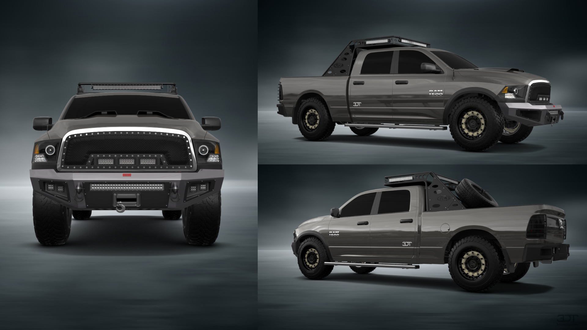 Dodge Ram 1500 Crew Cab 6.4 ft box 4 Door pickup truck 2009 tuning