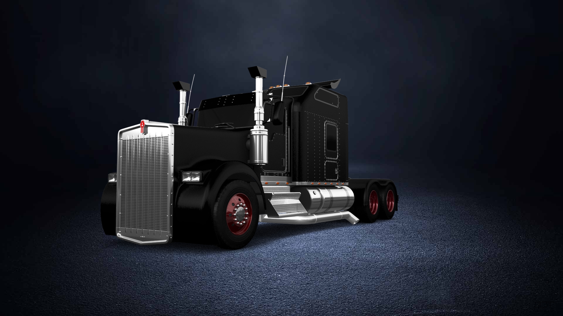 Kenworth W900 Sleeper Cab Truck 2015 tuning