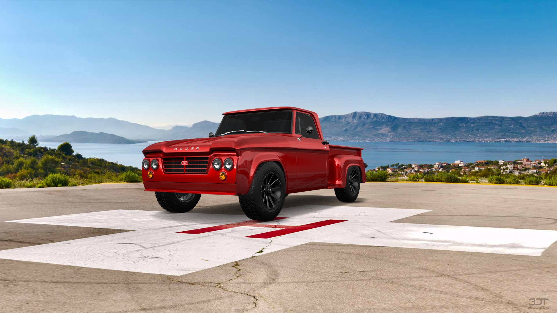 Dodge D-100 Stepside 2 Door pickup truck 1961 tuning