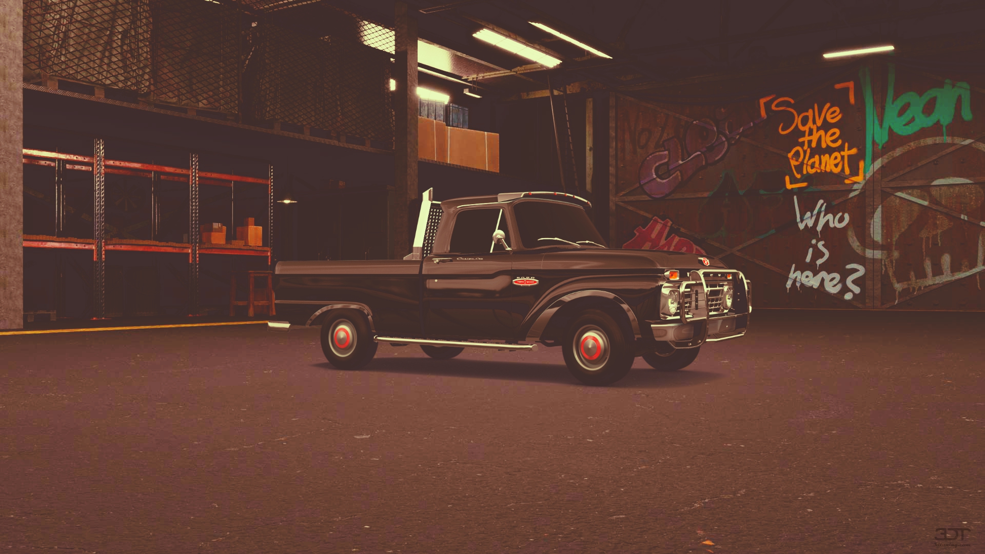 Ford F-100 Custom Cab 2 Door pickup truck 1966 tuning