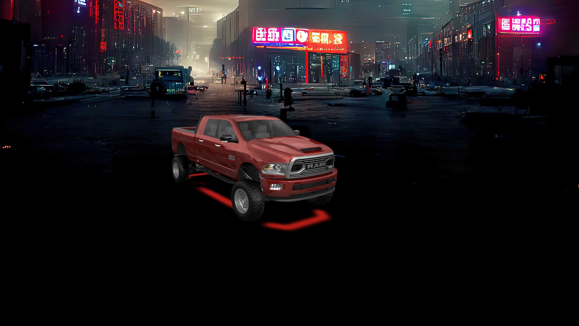 Dodge Ram 2500 Mega Cab 6.4 ft box 4 Door pickup truck 2010 tuning